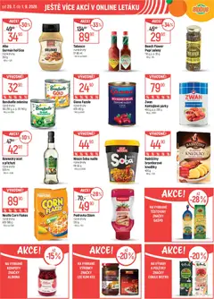 Náhled letáku Globus leták od 29.07.2026 | Strana: 39 | Produkty: Tabasco, Vývar, Hrášek, Fazole