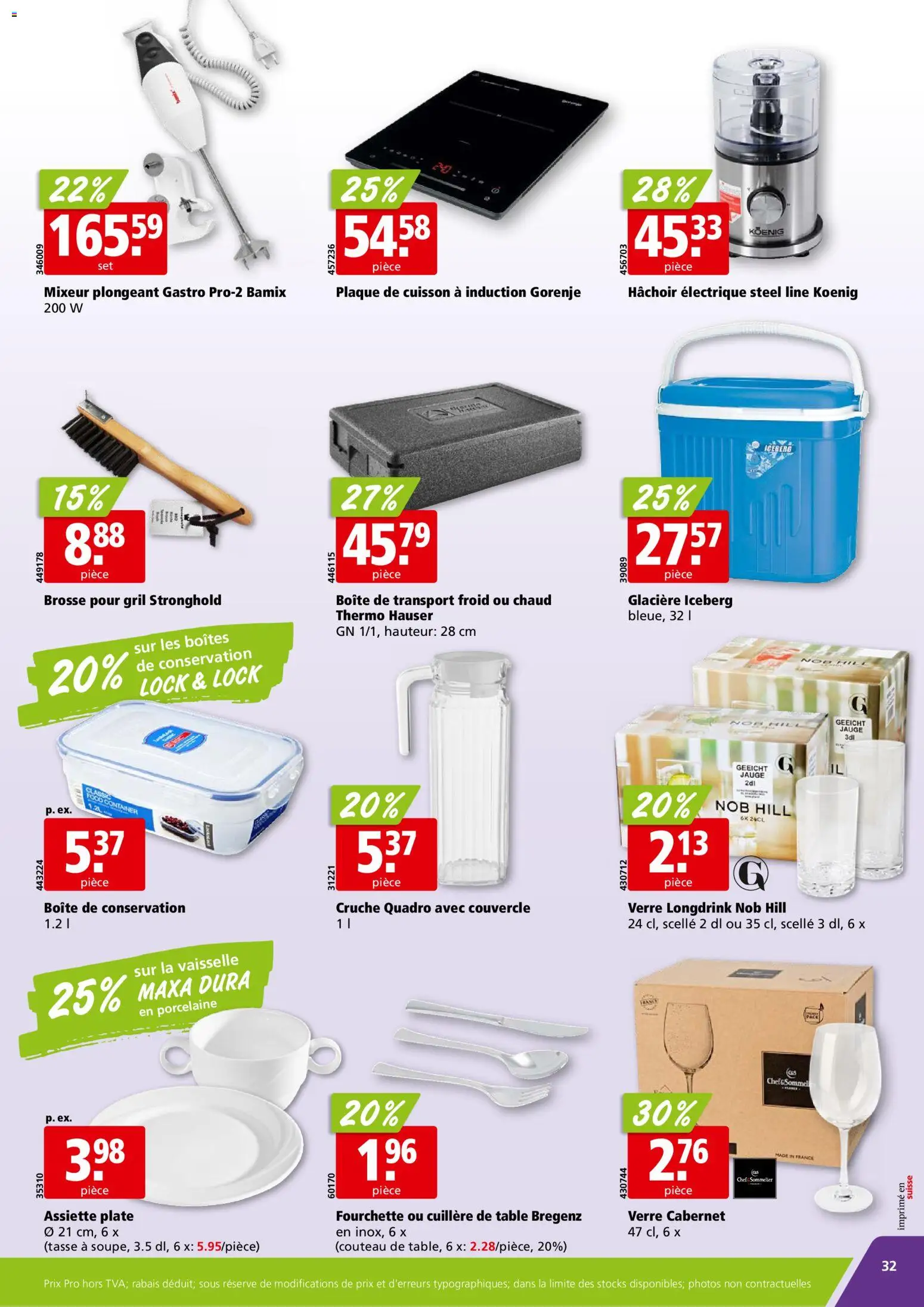 Aligro aktionen Chavannes, Matran, Genève, Sion – gültig ab 29.06.2026 | Seite: 32 | Produkte: Gorenje