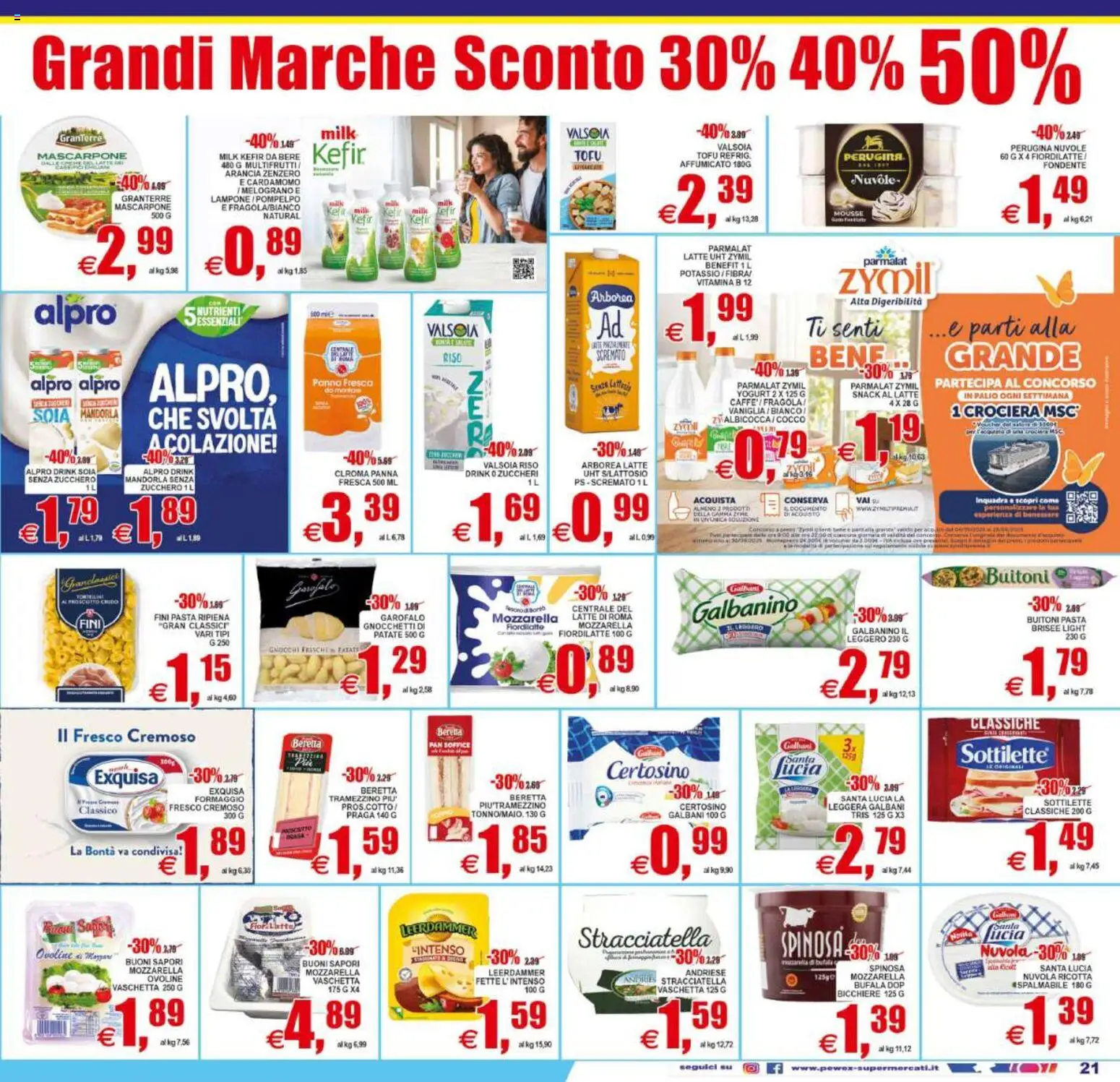 Volantino Pewex del 29.05.2026 | Pagina: 21 | Prodotti: Panna, Patate, Gnocchi, Stracciatella