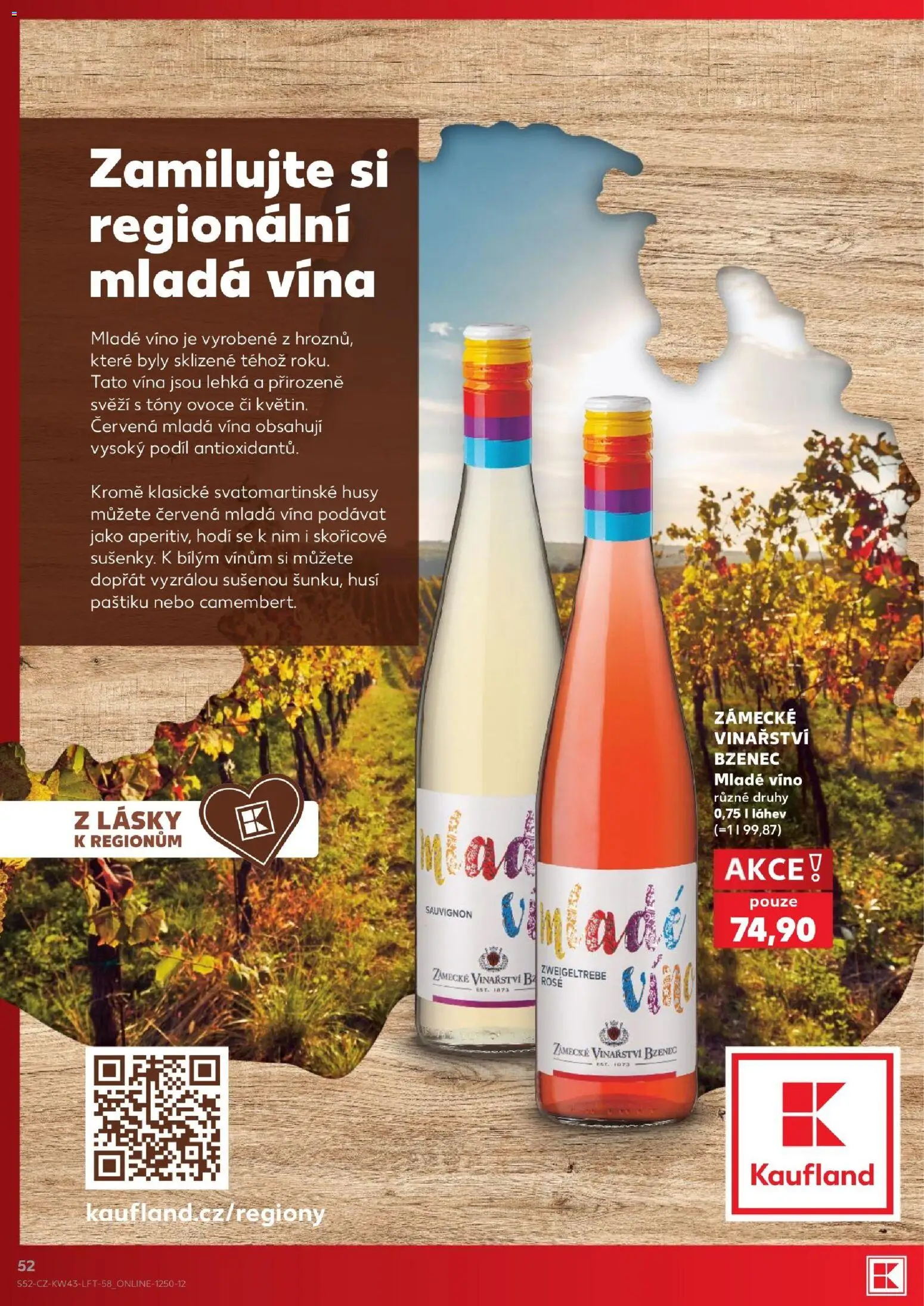 Kaufland leták - Ostrava od 21.10.2026 | Strana: 52 | Produkty: Ovoce, Víno, Husy, Láhev