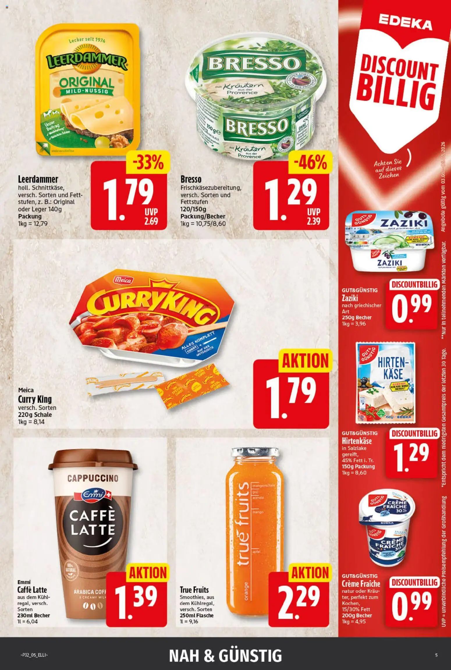 Elli Markt Prospekt Langenberg – gültig ab 03.08.2026 | Seite: 5 | Produkte: Äpfel, Bresso, Creme, Meica
