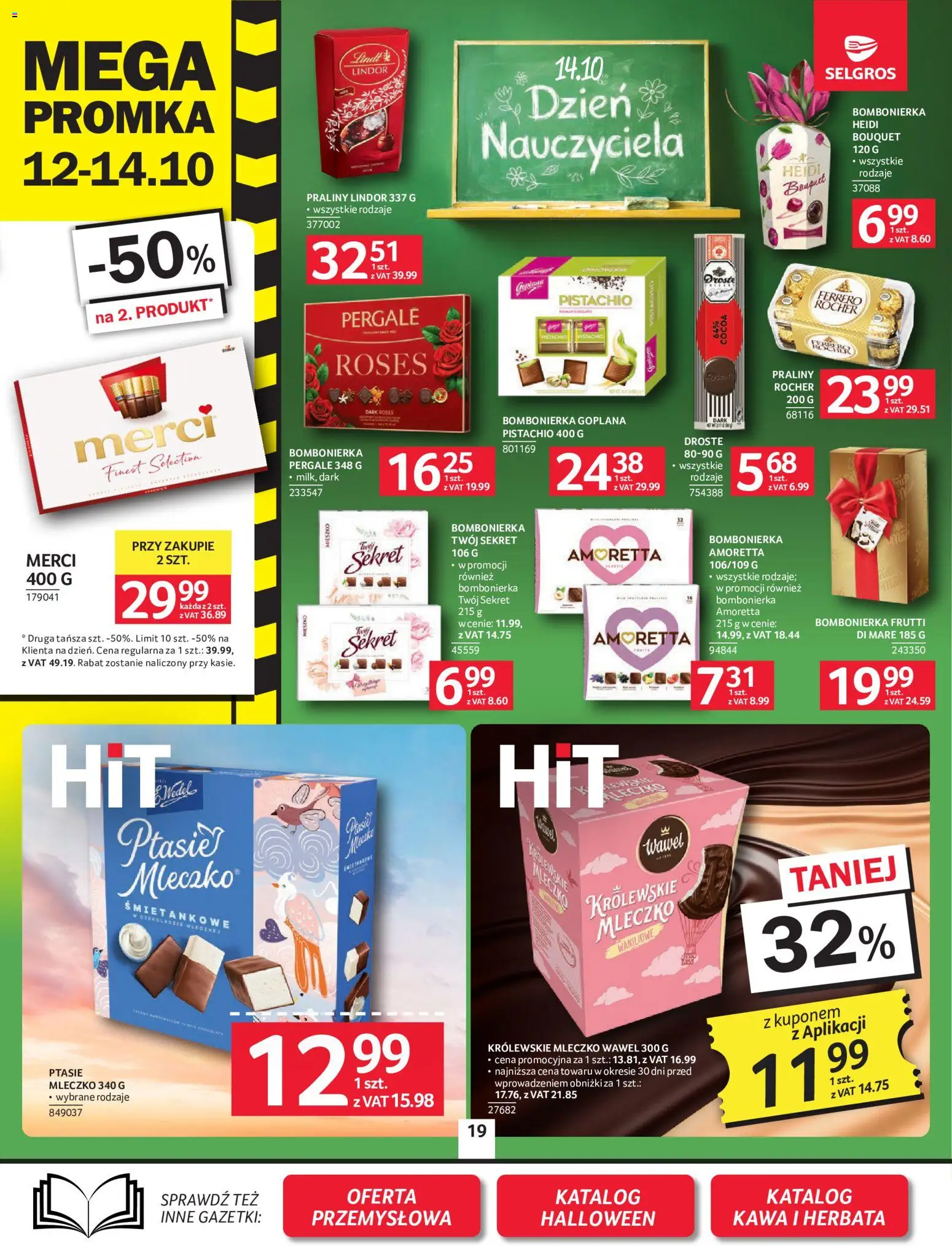 Selgros cash&carry gazetka od 08.10.2026 | Strona: 19 | Produkty: Bombonierka, Merci, Kawa, Ferrero rocher
