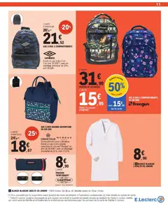 E.Leclerc - Prévisualisation de E.Leclerc catalogue valide à partir de 07/07/2026 | Page: 11 | Produits: Sac, Sac à dos, Blouse