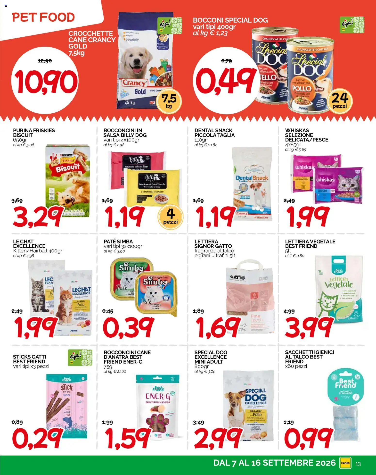 Volantino HarDis del 07/09/2026 | Pagina: 13 | Prodotti: Pollo, Salsa, Forno, Fragranza