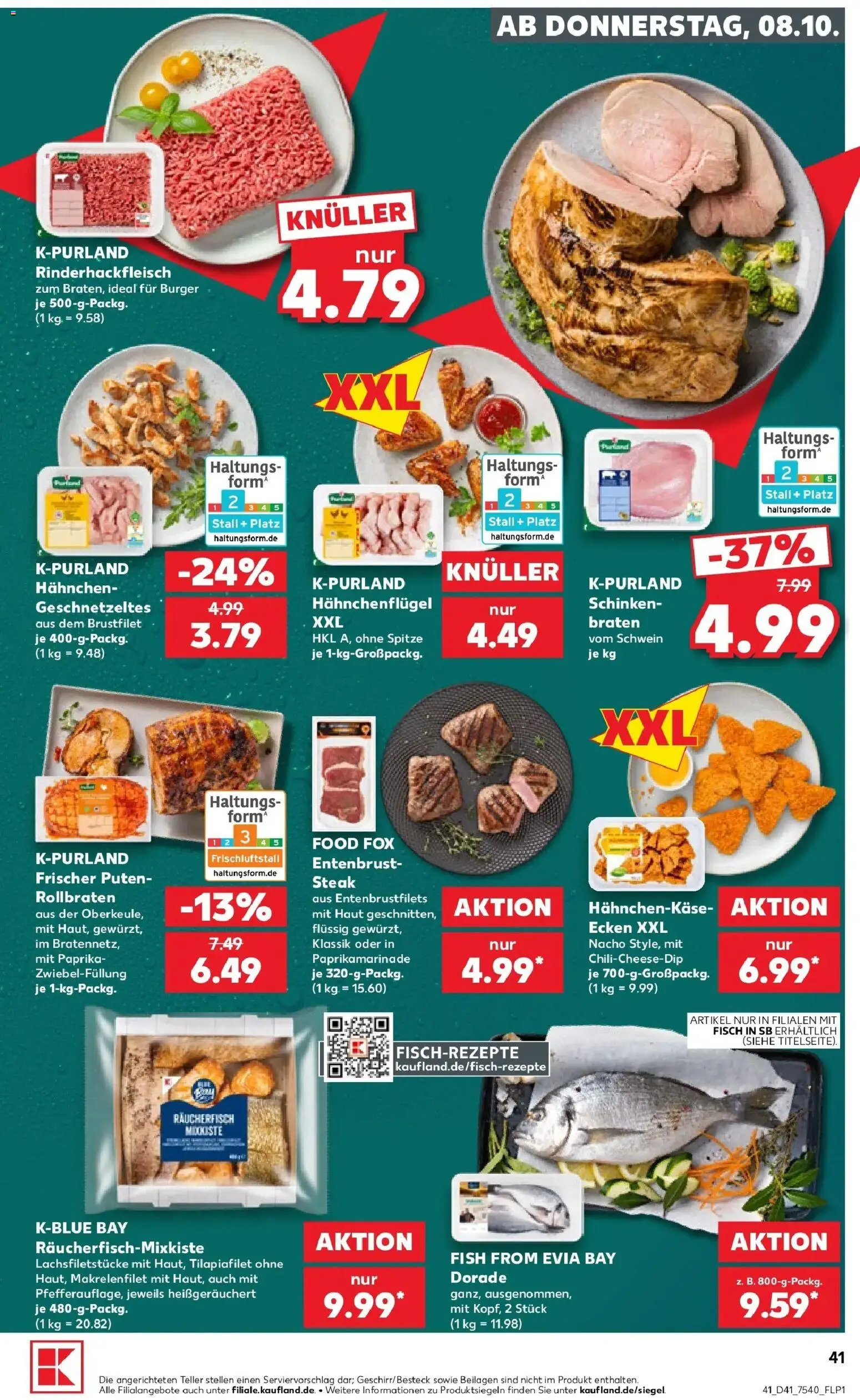 Prospekt Kaufland ab 05.10.2026 » Angebote Online zum Blättern | Seite: 51 | Produkte: Beilagen, Hahnchen, Burger, Steak