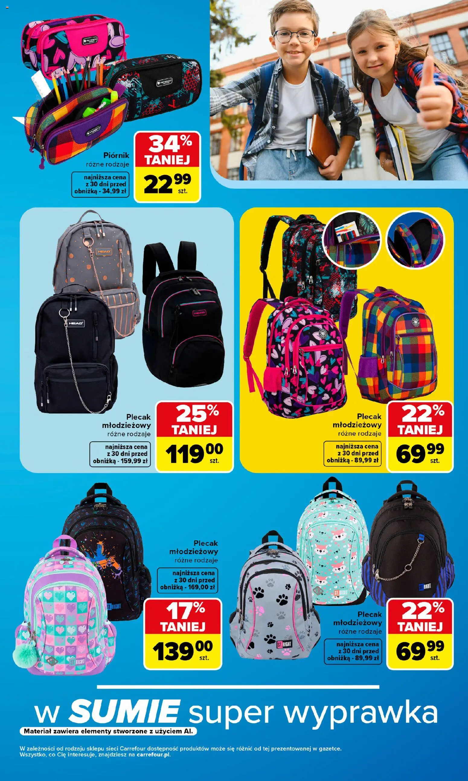 Carrefour gazetka - Szkoła nowy sezon II od 27.07.2026 | Strona: 9 | Produkty: Plecak, Piórnik