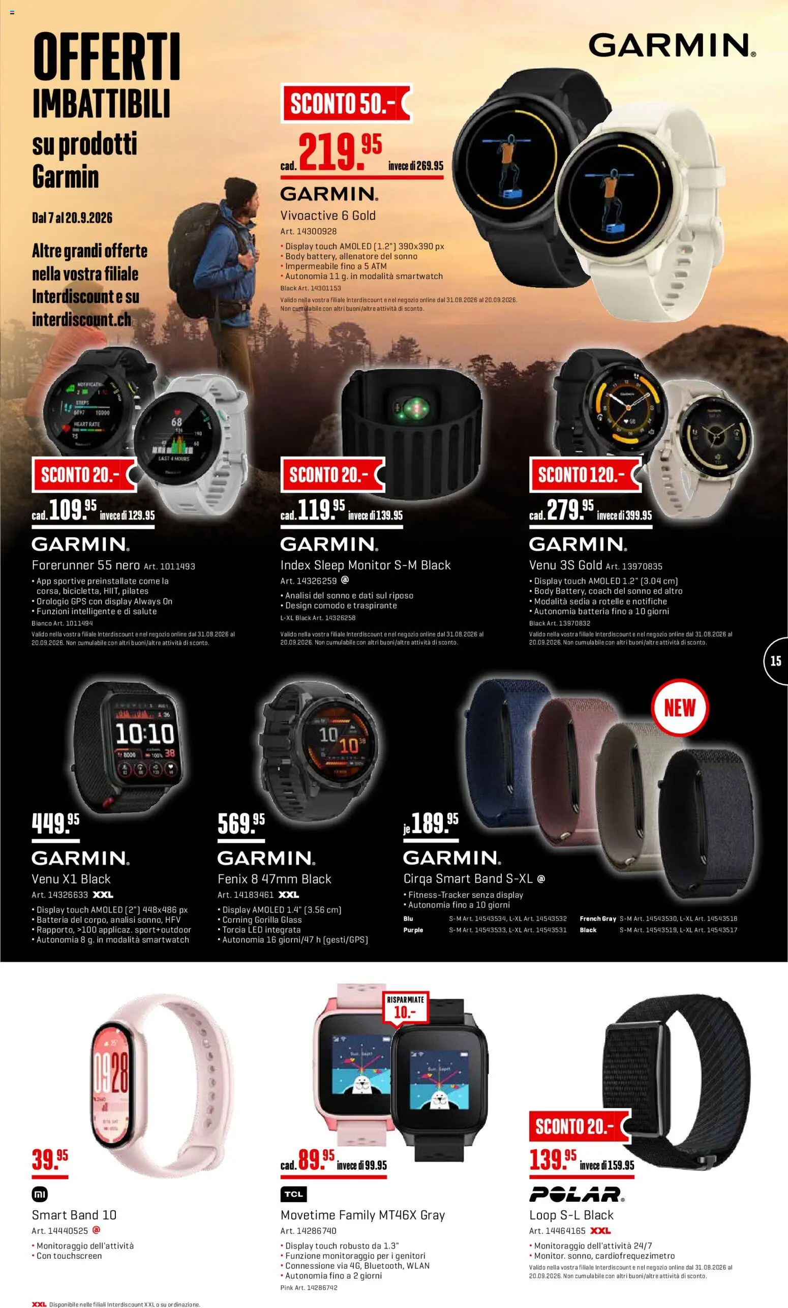 Interdiscount aktionen Offerti – gültig ab 07.09.2026 | Seite: 15 | Produkte: Monitor, Smartwatch