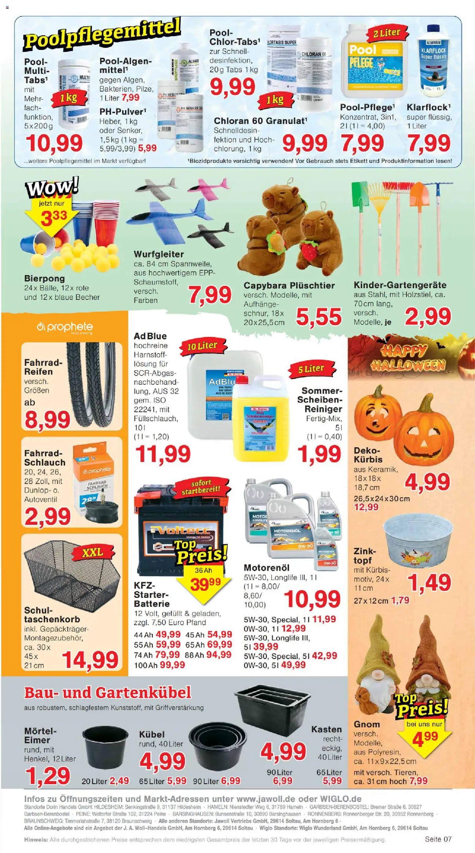 Wiglo Wunderland Prospekt – gültig ab 17.08.2026 | Seite: 11 | Produkte: Batterie, Kürbis