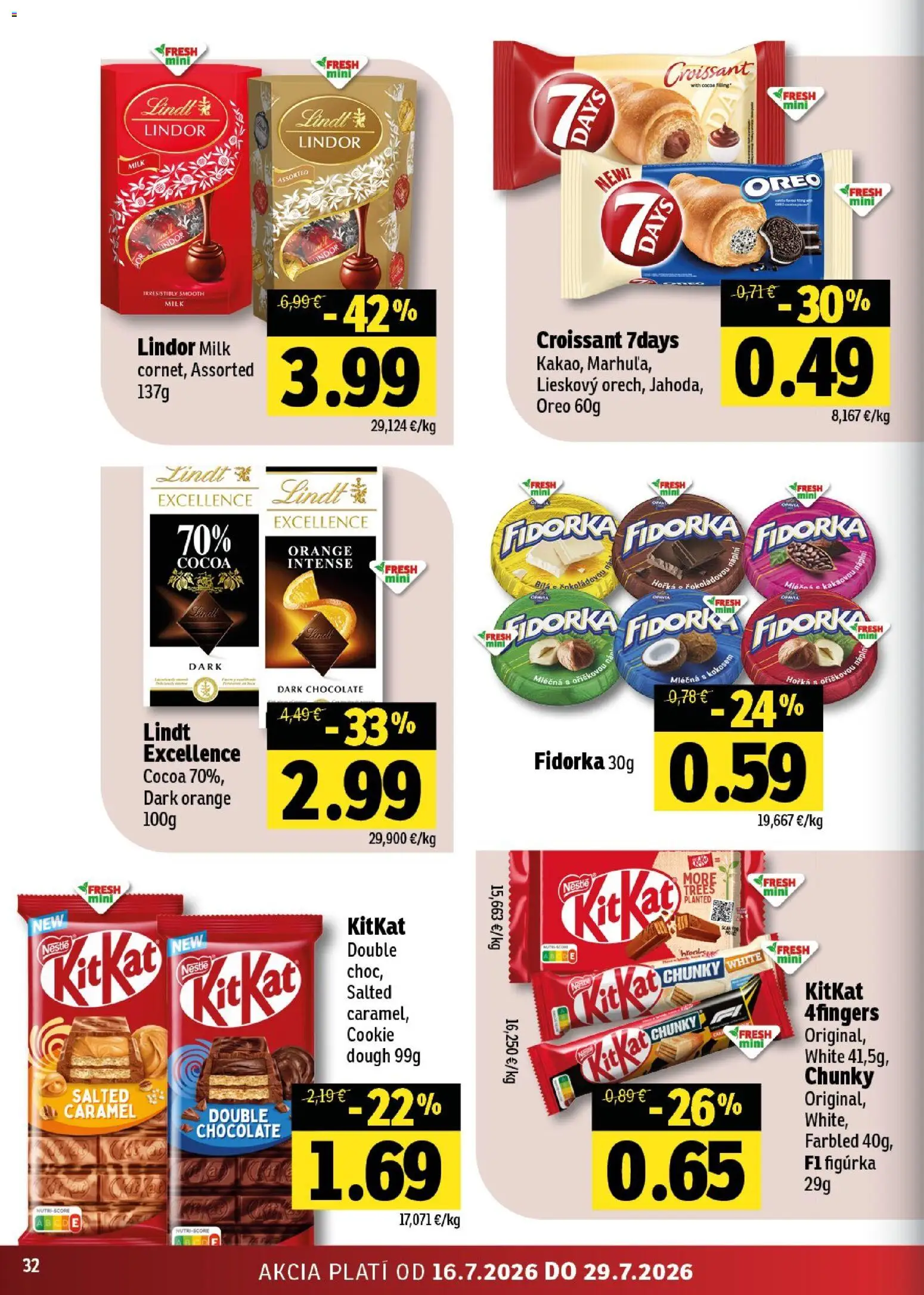 Nové Fresh akcie – leták je platný od 16.07.2026 | Strana: 32