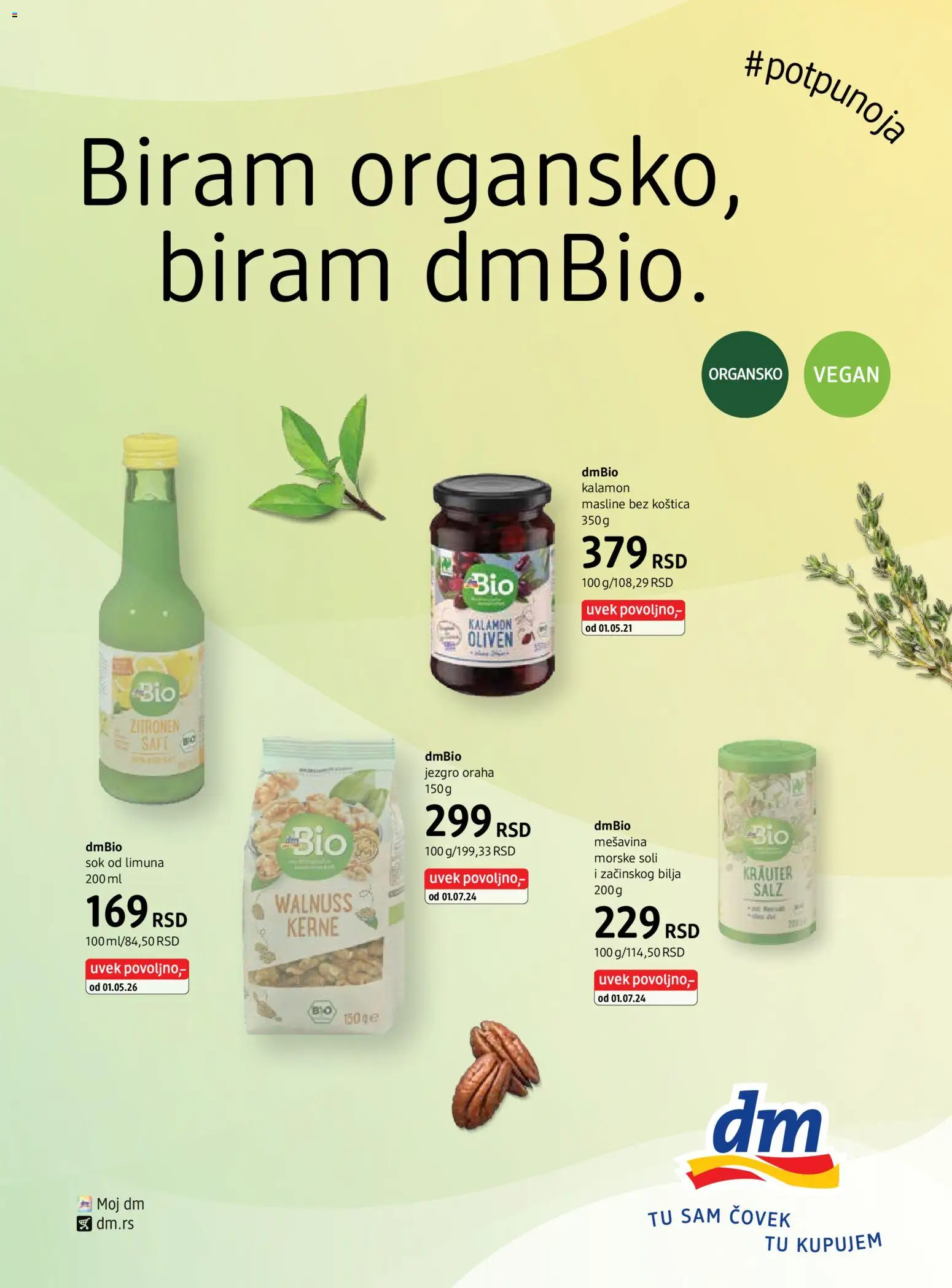 DM Drogerie katalog - važi od 14.03.2026 | Strana: 55 | Proizvode: Masline, So, Sok