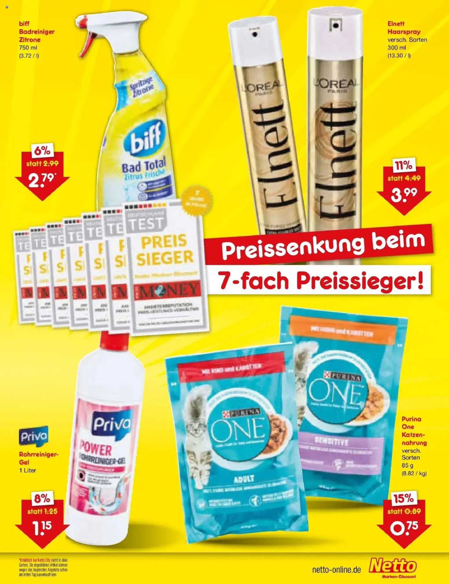 Netto Marken-Discount Prospekt Waiblingen-Bittenfeld – gültig ab 28.06.2026 | Seite: 7 | Produkte: Bad, Haarspray, Zitrone