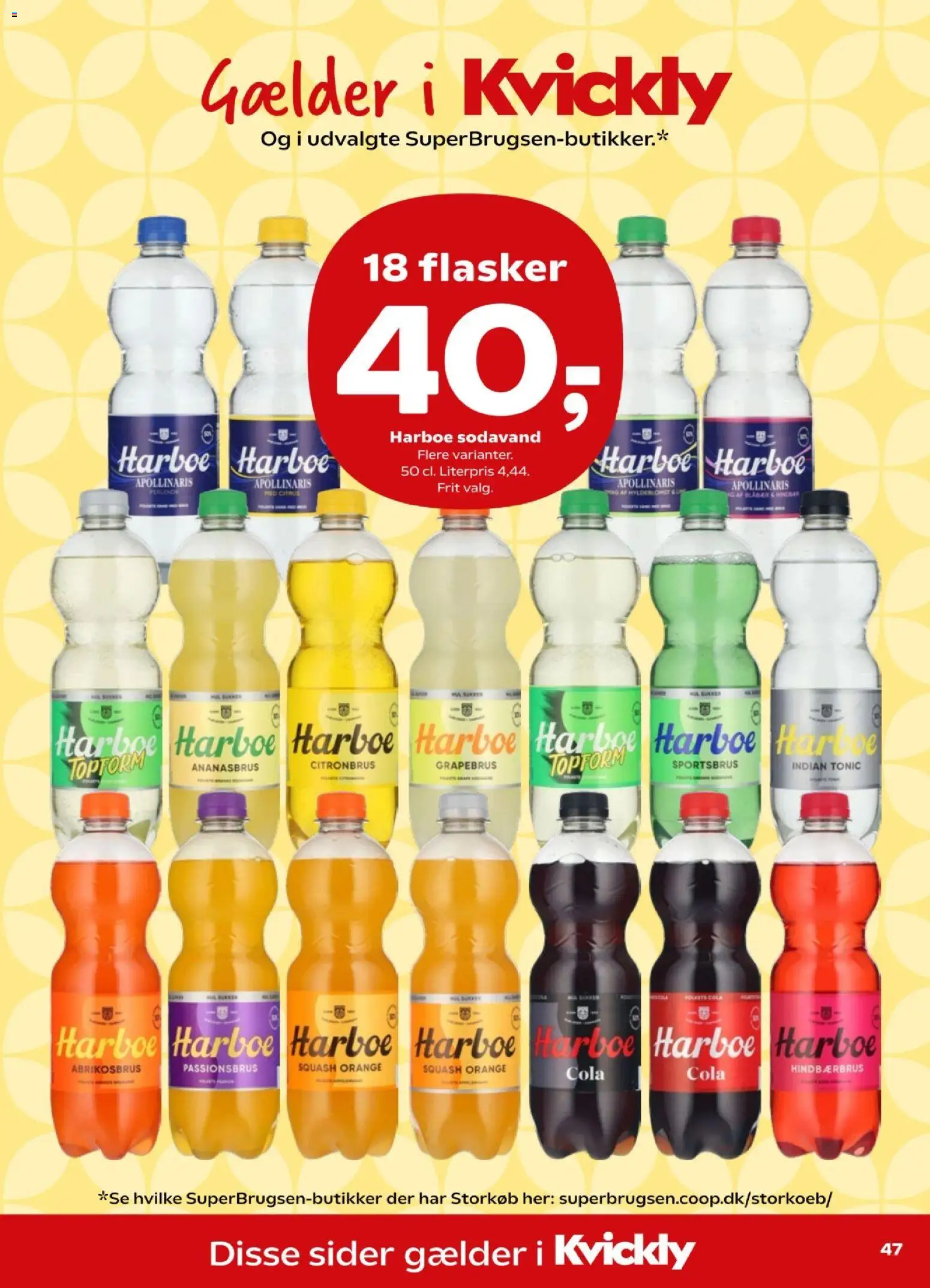 Kvickly tilbudsavis – gyldig fra 21/08/2026 | Side: 49 | Produkter: Squash, Sodavand, Cola