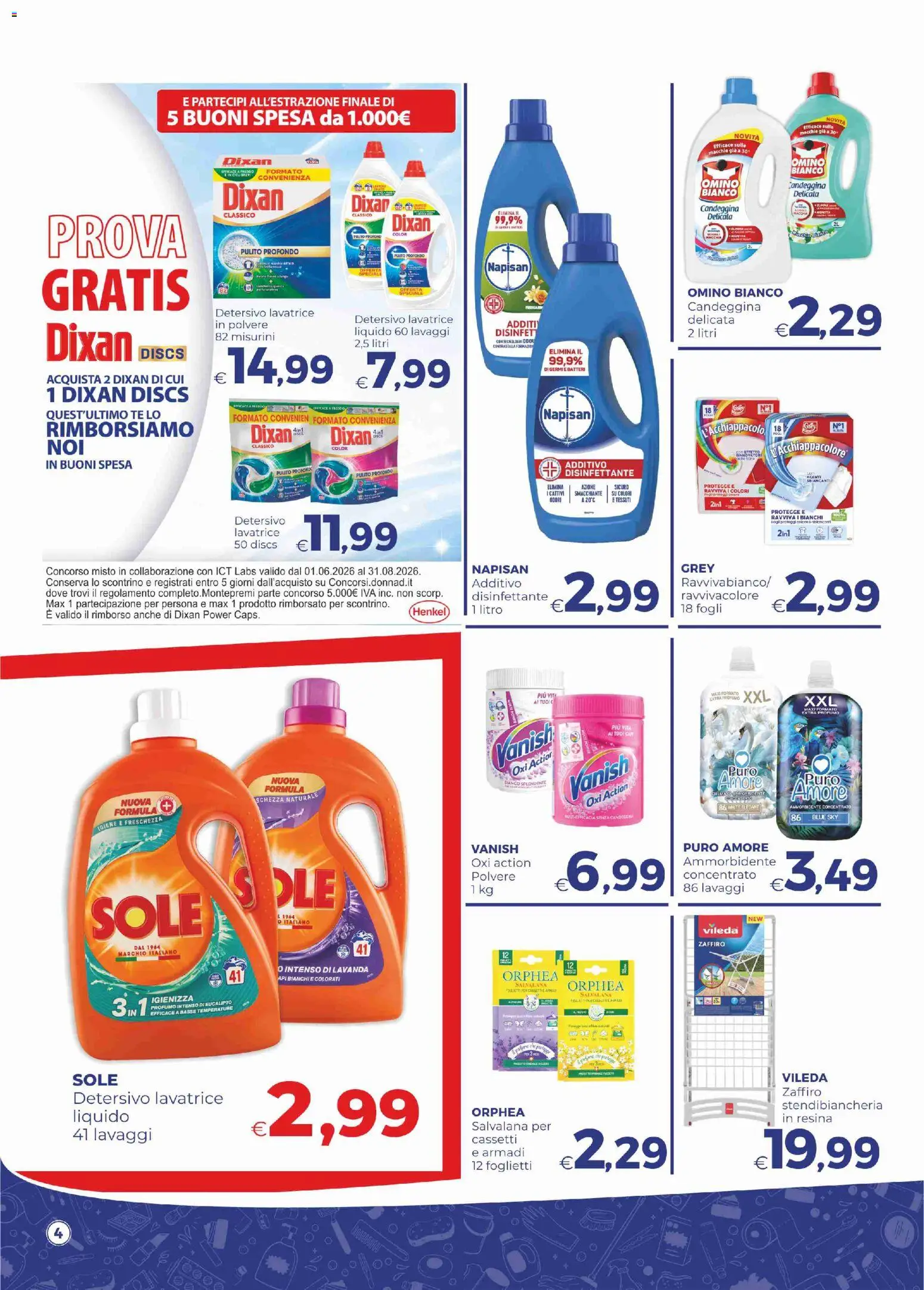 Volantino Pilato del 07/07/2026 | Pagina: 4 | Prodotti: Tè, Candeggina, Lavanda, Profumo