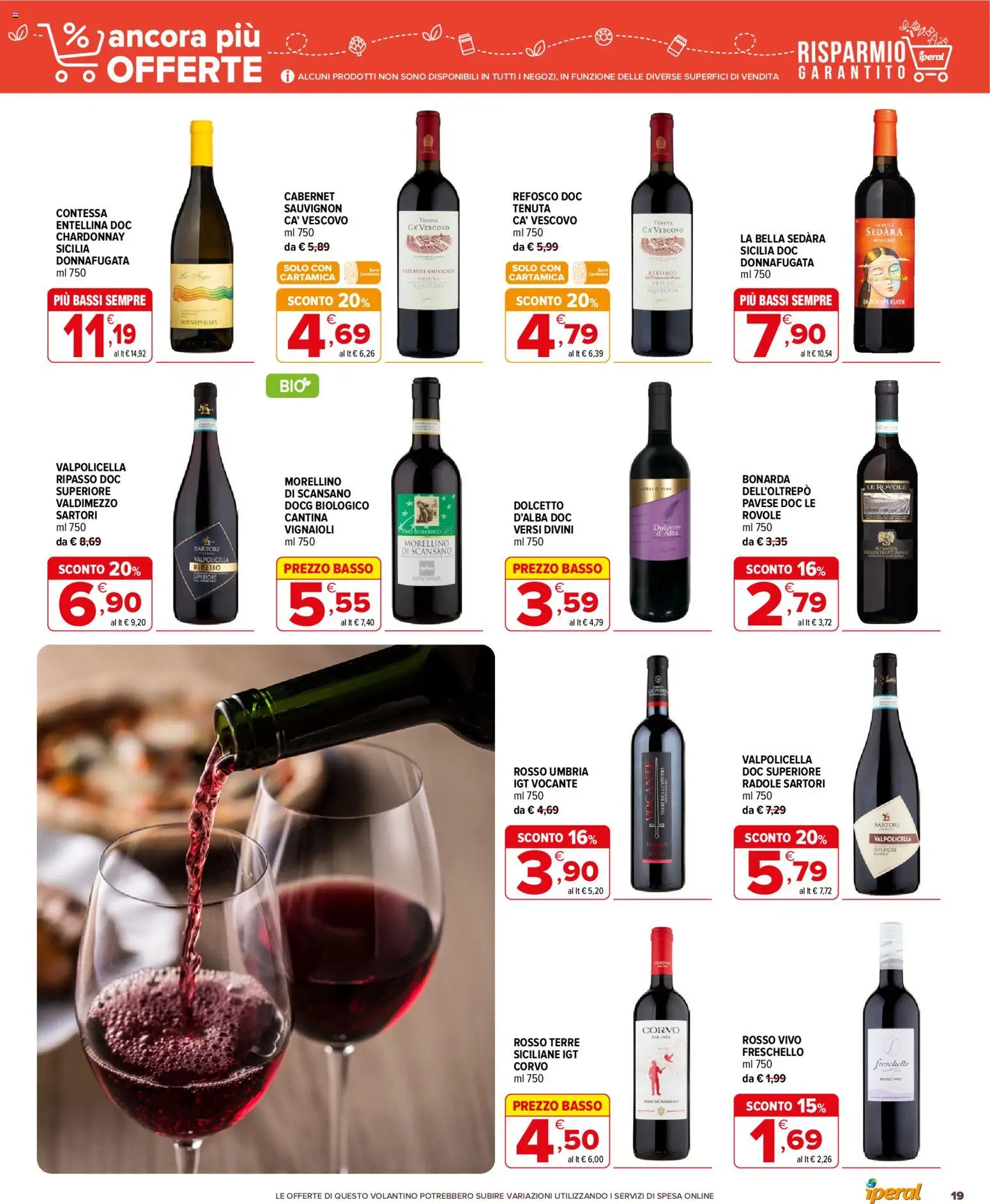 Volantino Iperal del 16/09/2026 | Pagina: 19 | Prodotti: Vino, Basso