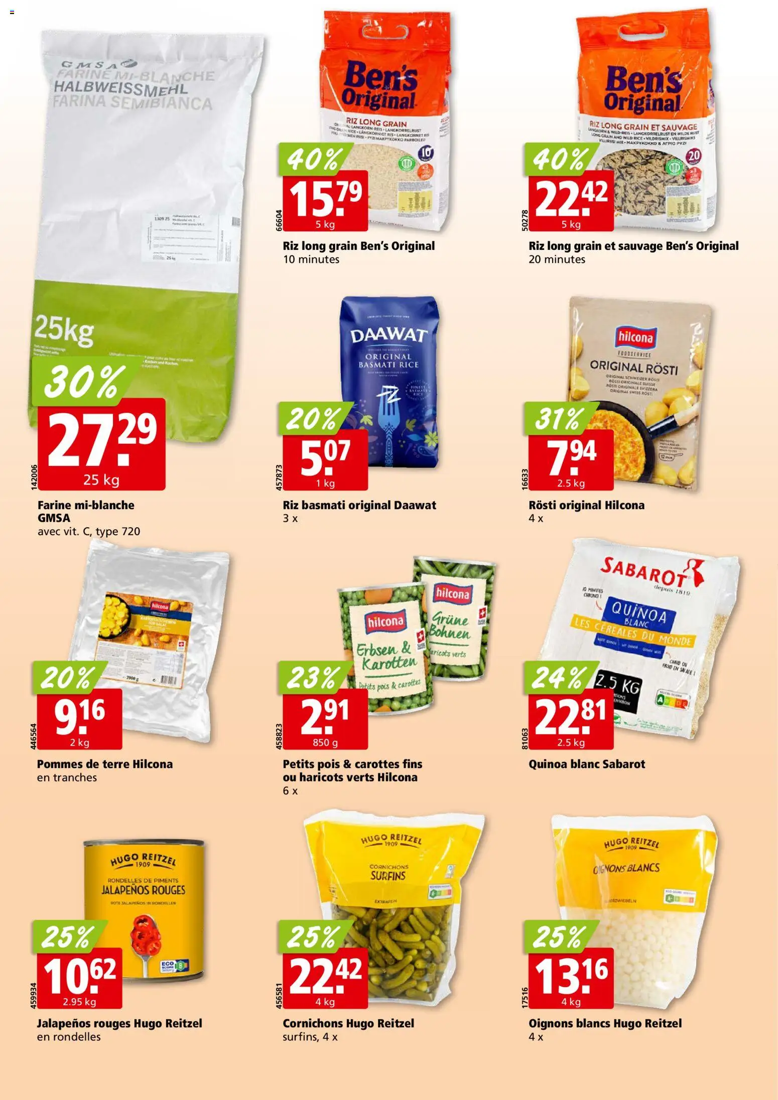 Aligro aktionen Chavannes, Matran, Genève, Sion – gültig ab 13.07.2026 | Seite: 22 | Produkte: Erbsen