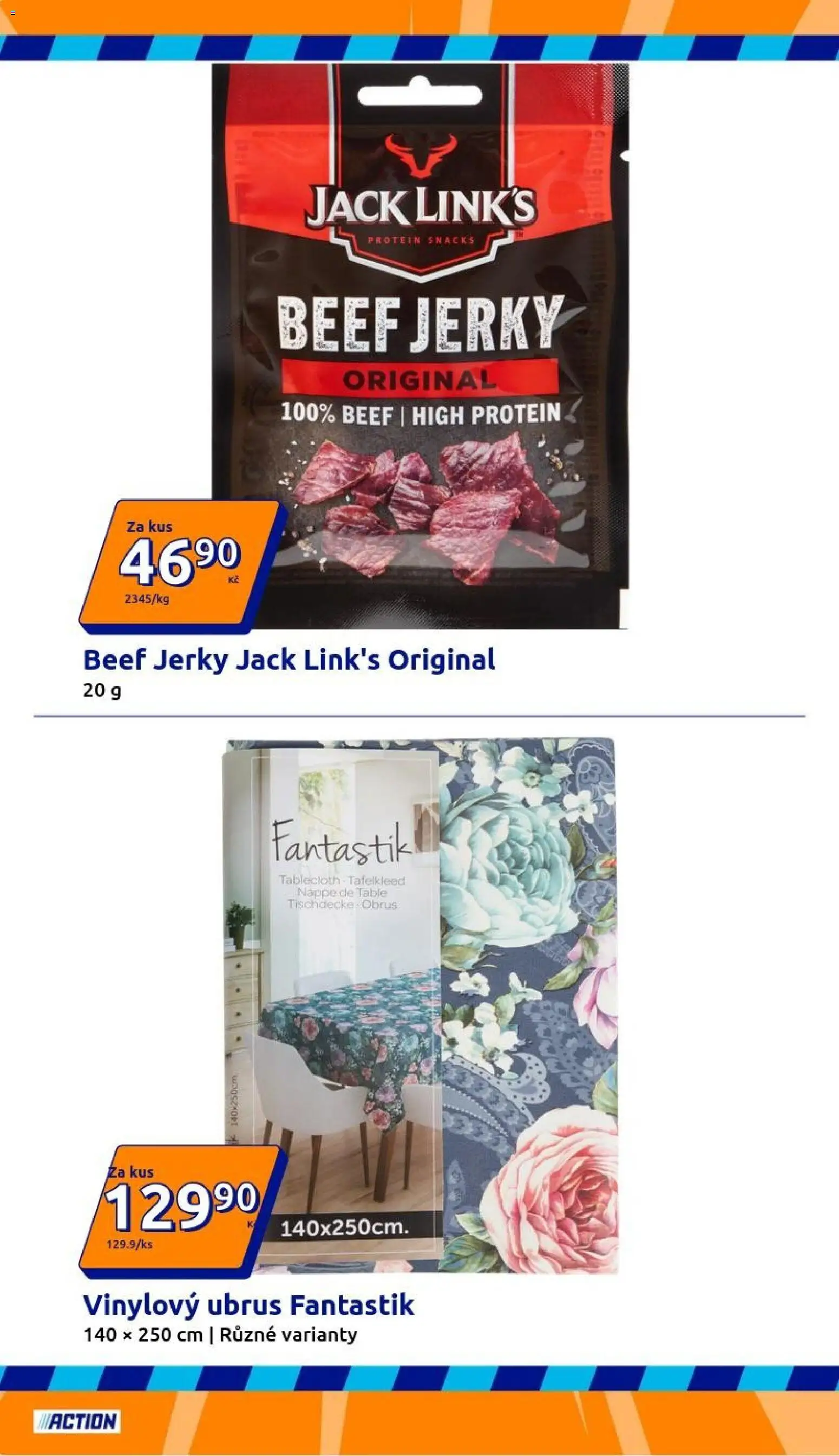 Action leták od 16.09.2026 | Strana: 14 | Produkty: Ubrus, Protein, Jerky