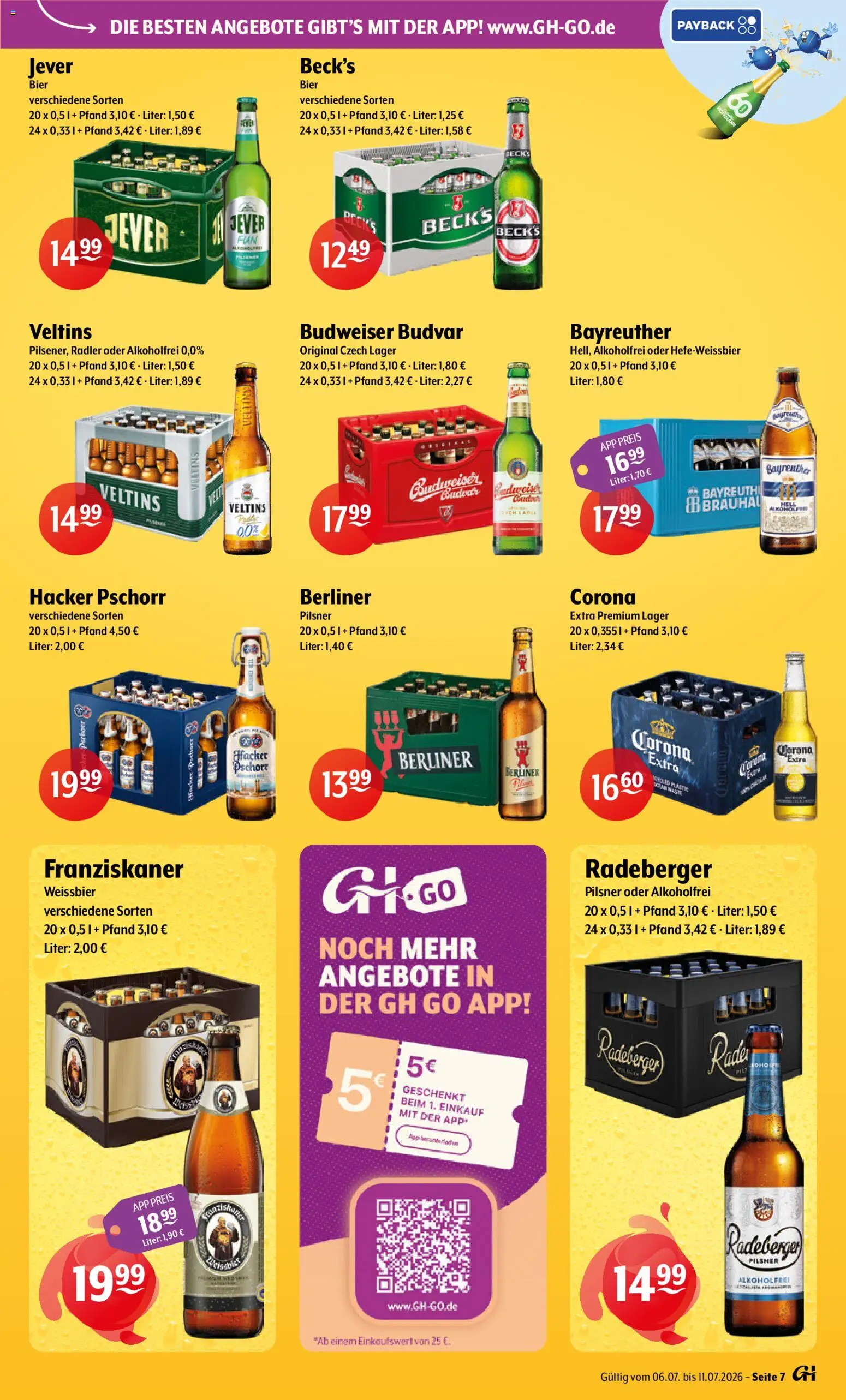 Getränke Hoffmann - Nordrhein - Westfalen – gültig ab 06.07.2026 | Seite: 7 | Produkte: Berliner, Weißbier, Radler, Budweiser