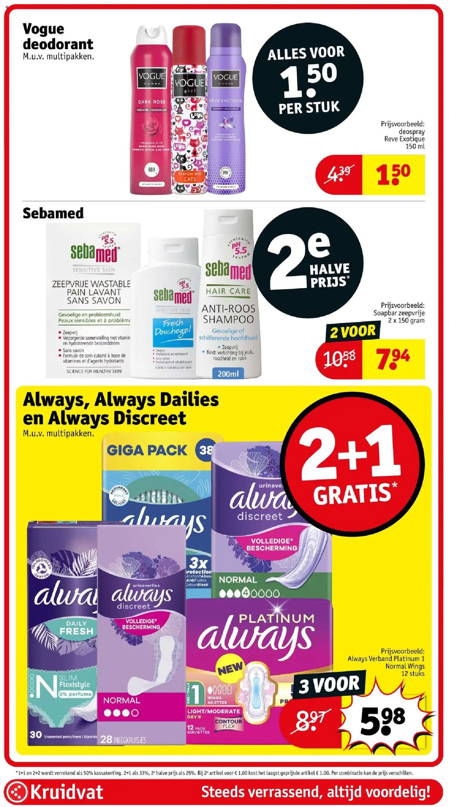 {H1} | Pagina: 64 | Producten: Deodorant, Kan, Verband, Inlegkruisjes