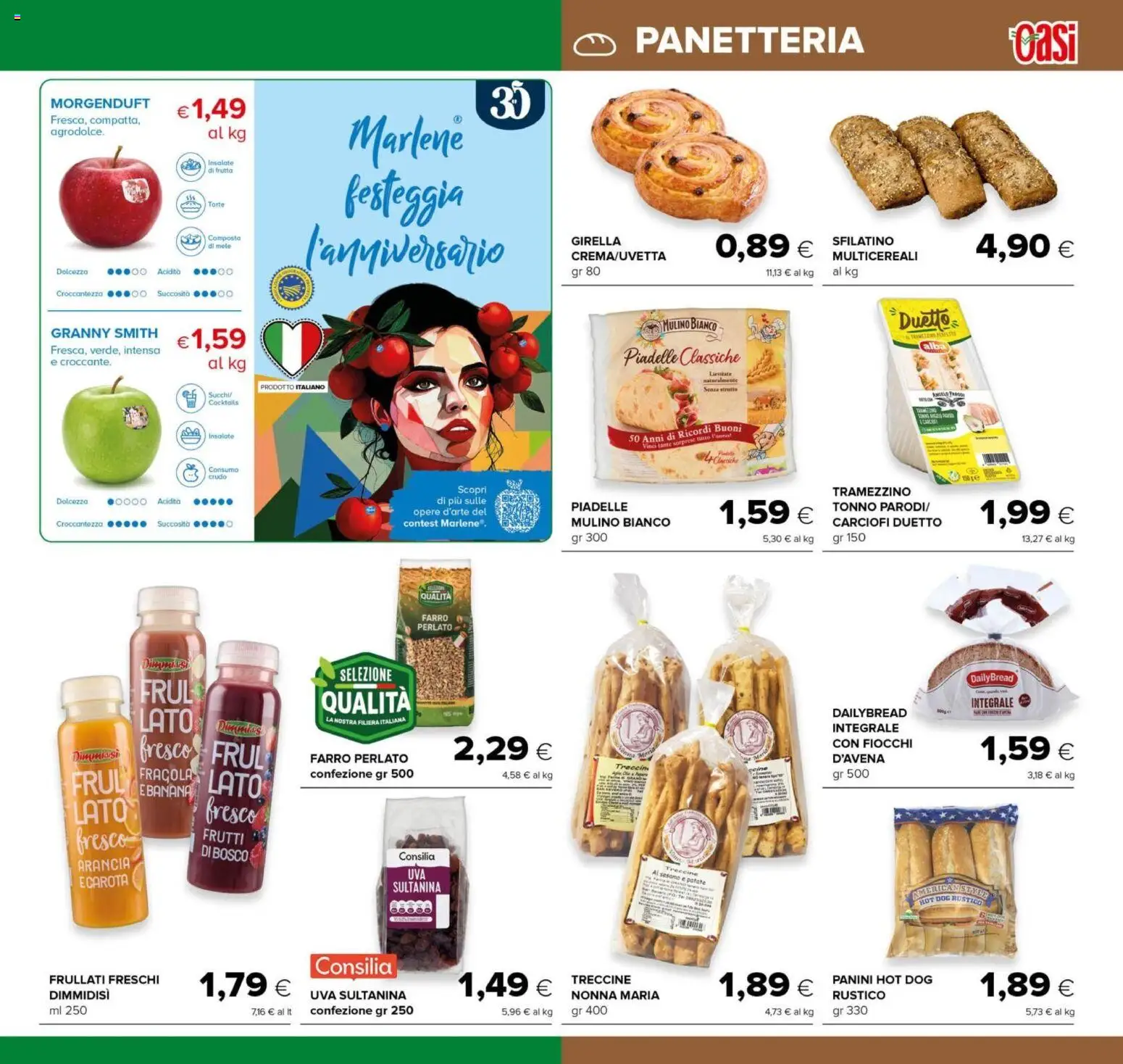 Volantino Oasi del 11.03.2026 | Pagina: 5 | Prodotti: Fiocchi, Patate, Arancia, Tramezzino