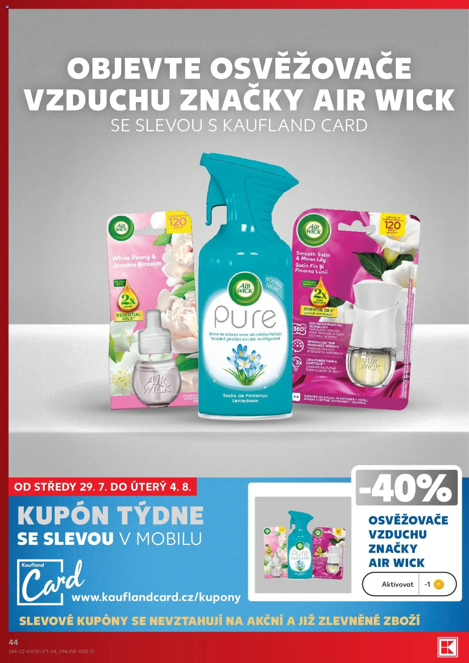 Kaufland leták - Praha 8 od 29.07.2026 | Strana: 44 | Produkty: Air Wick