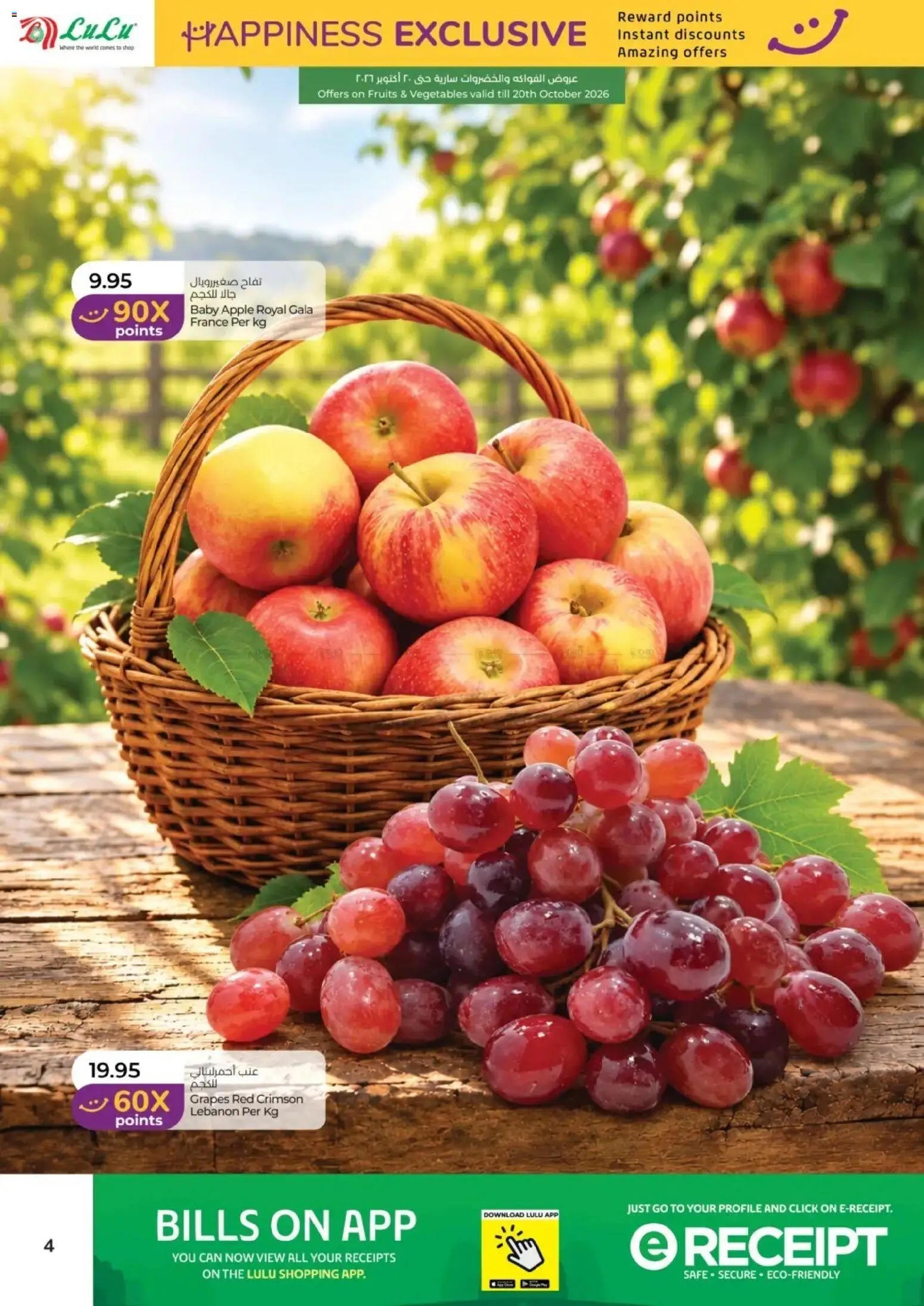 {H1} | Page: 4 | Products: Apple, Vegetables, Grapes