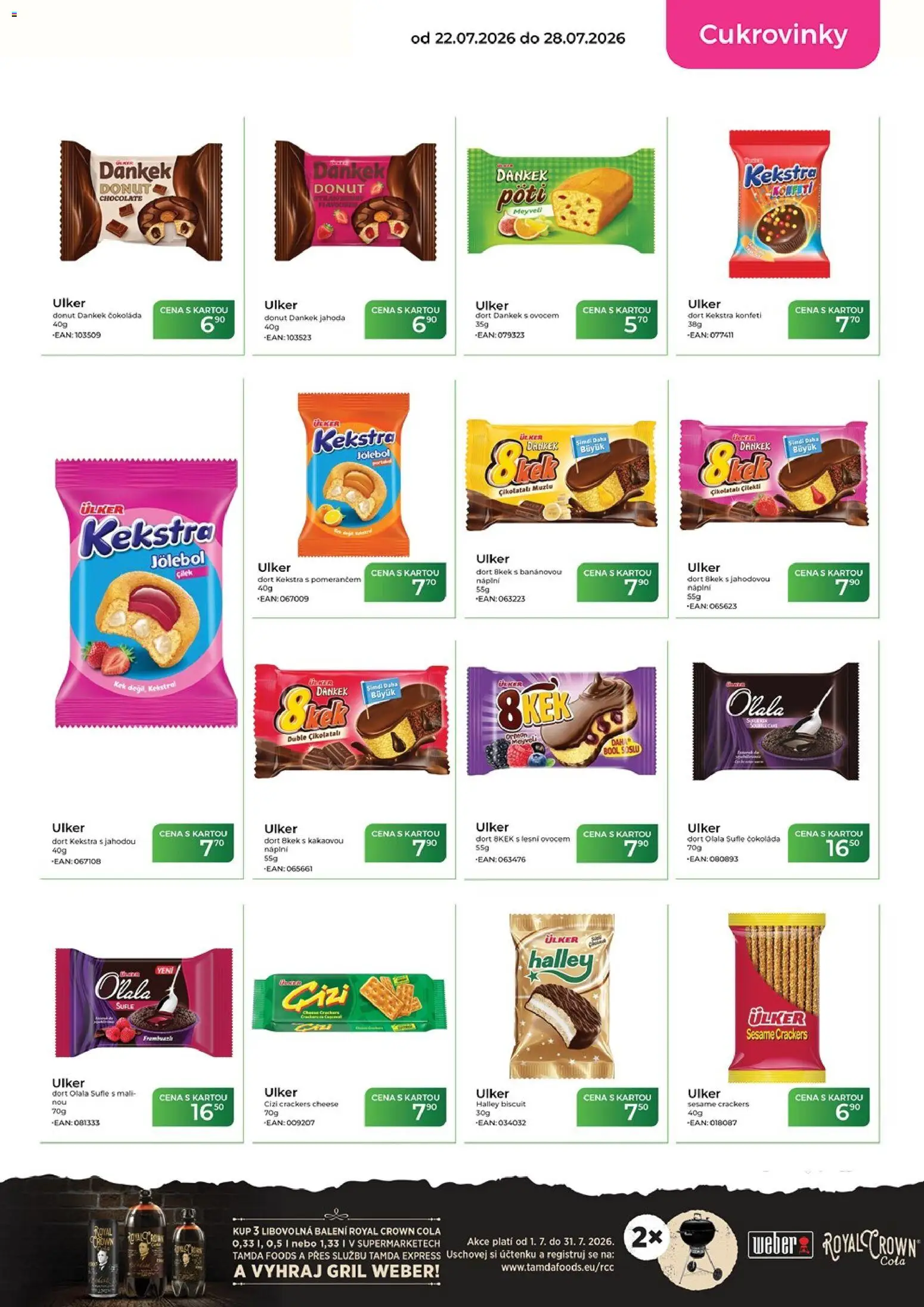 Tamda Foods leták od 22.07.2026 | Strana: 33 | Produkty: Donut, Čokoláda, Gril, Cola