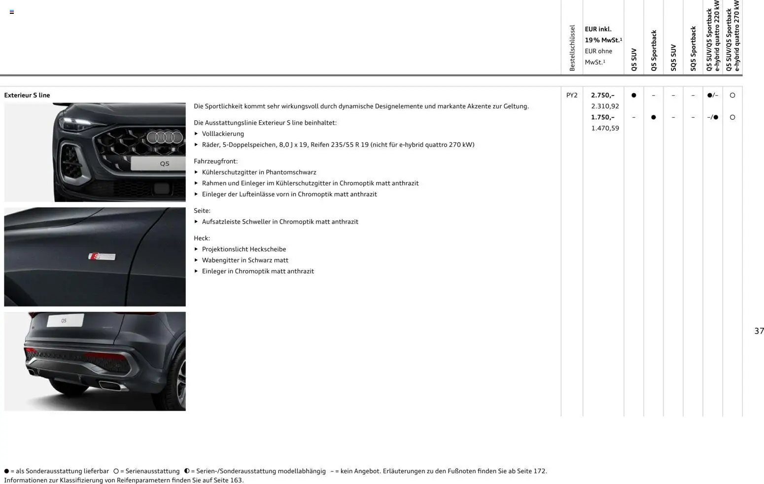 Audi Q5 – gültig ab 28.10.2025 | Seite: 37