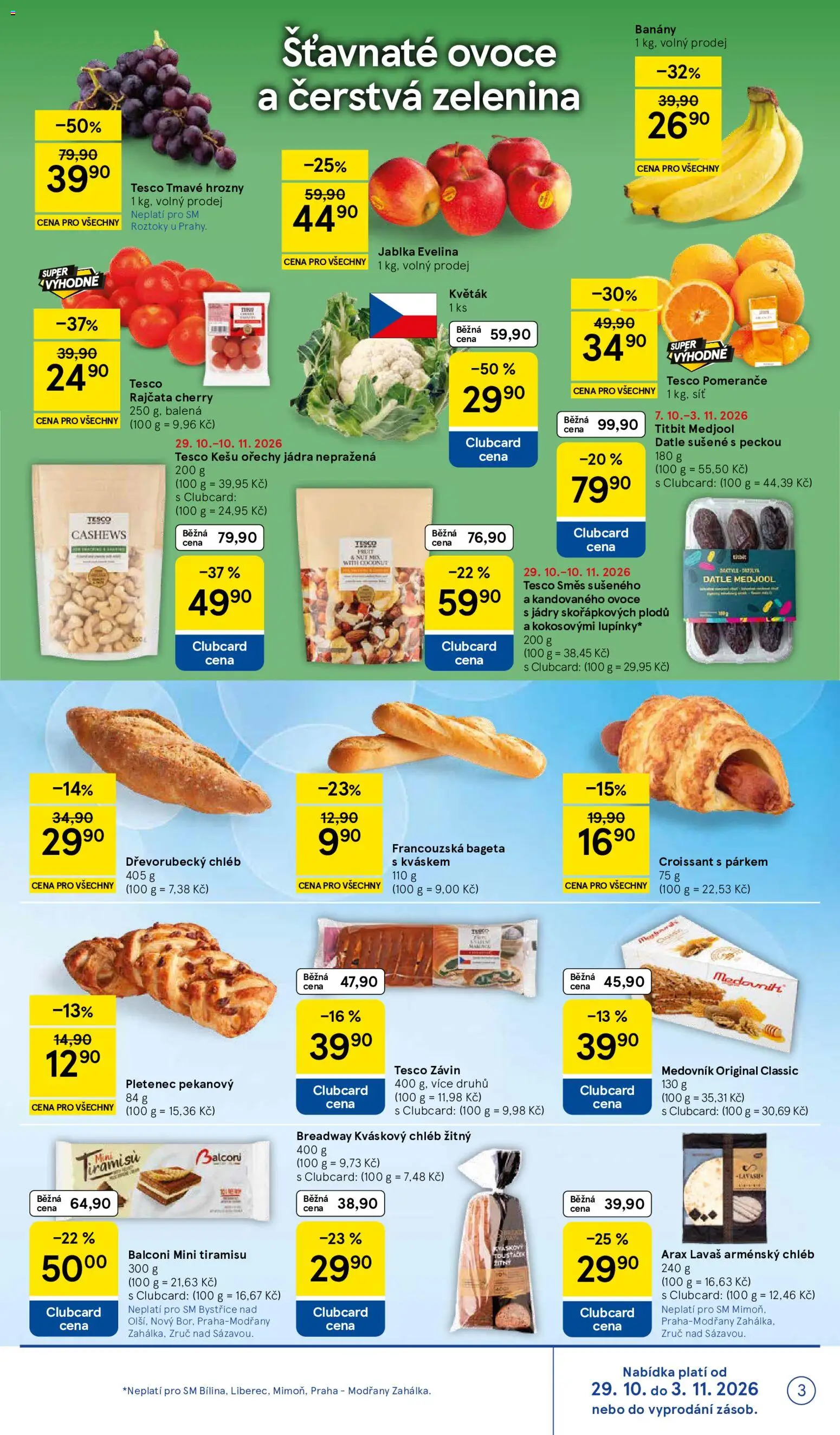 Tesco leták - Supermarket od 29.10.2026 | Strana: 3