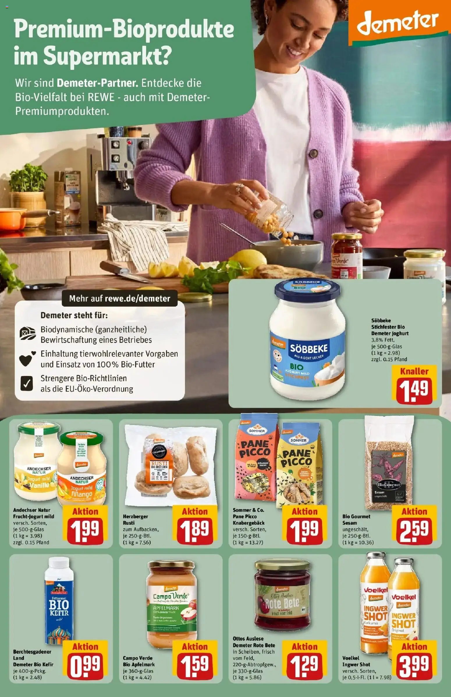 REWE Prospekt ab 10.08.2026 zum Blättern » Angebote | Seite: 25 | Produkte: Kefir, Joghurt, Pane, Vanille