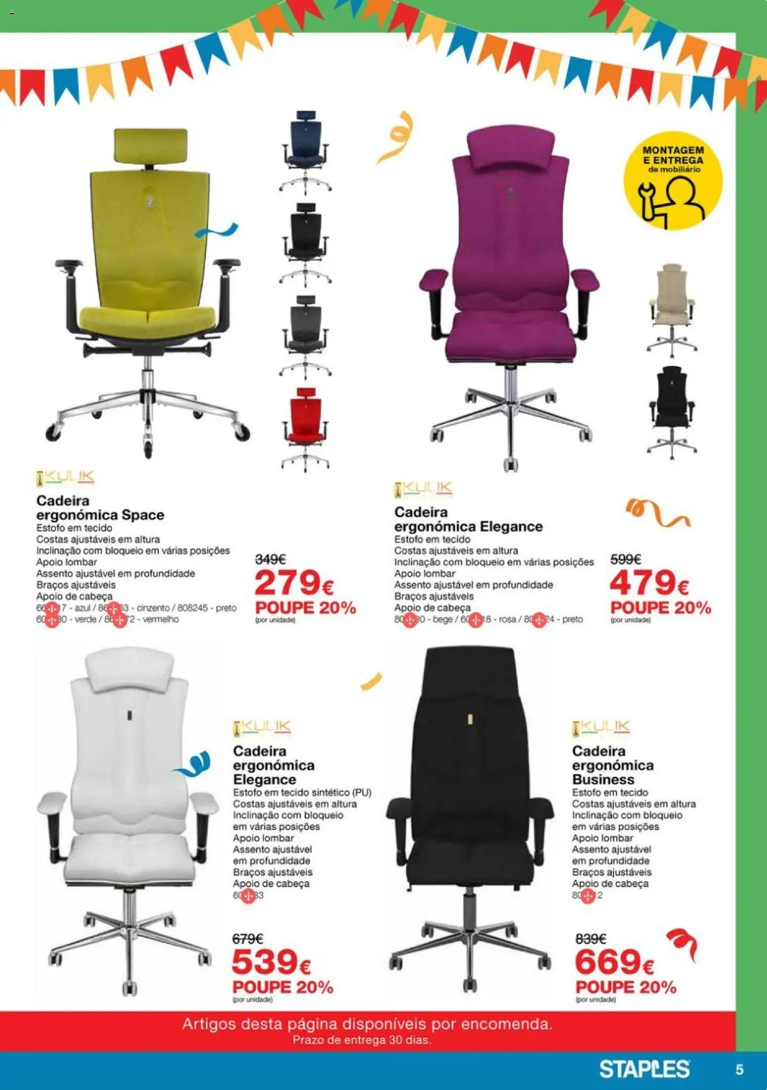 Staples Arraial das Cadeiras e Mobiliário | 04/05/2026 |  🎉 Como obter um desconto limitado? Poupe ainda hoje! | Portugal