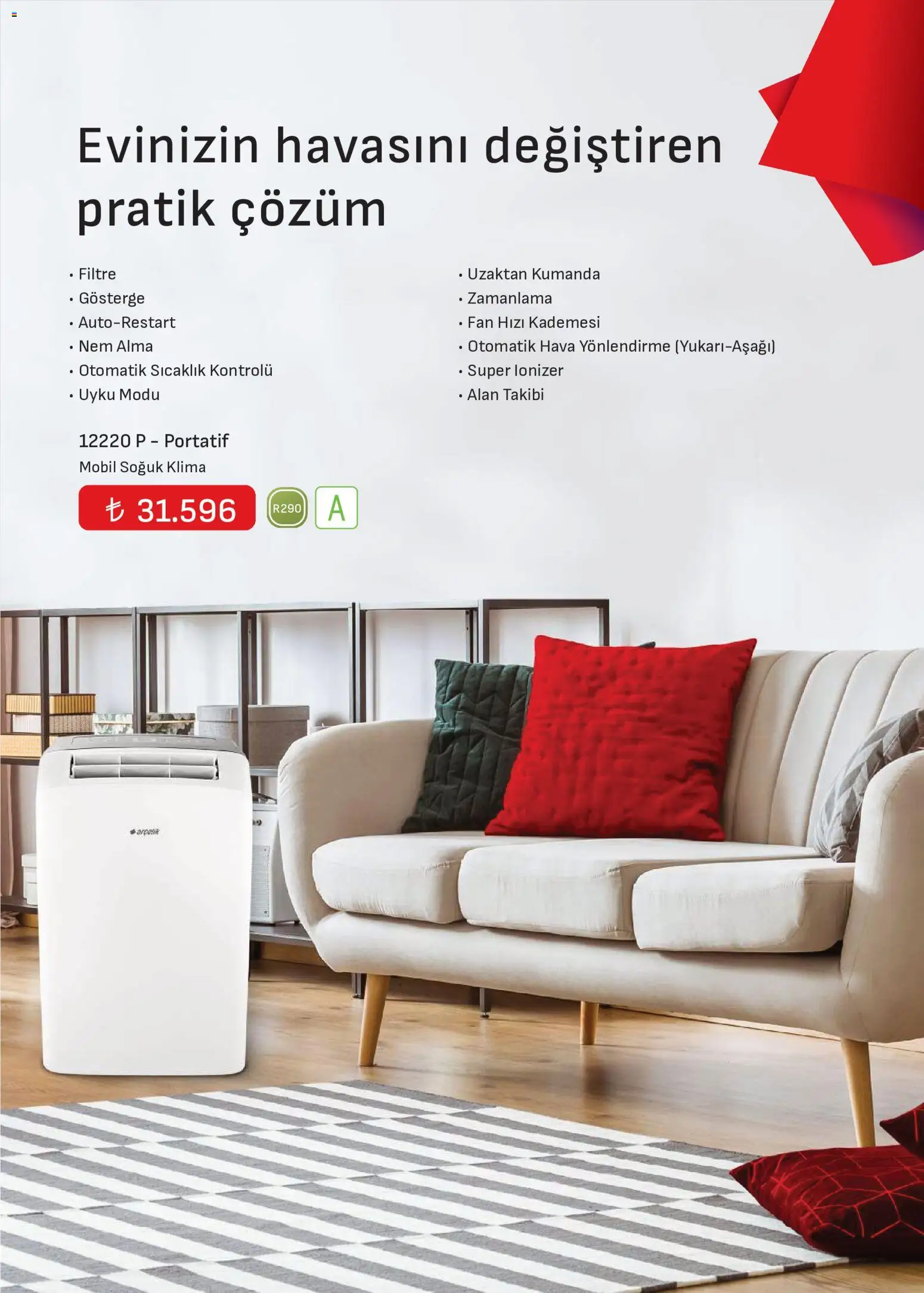 Arçelik - İklimlendirme Kataloğu - 01 Eylül 2026 tarihinden itibaren geçerlidir | Sayfa: 12 | Ürünler: Klima, Fan