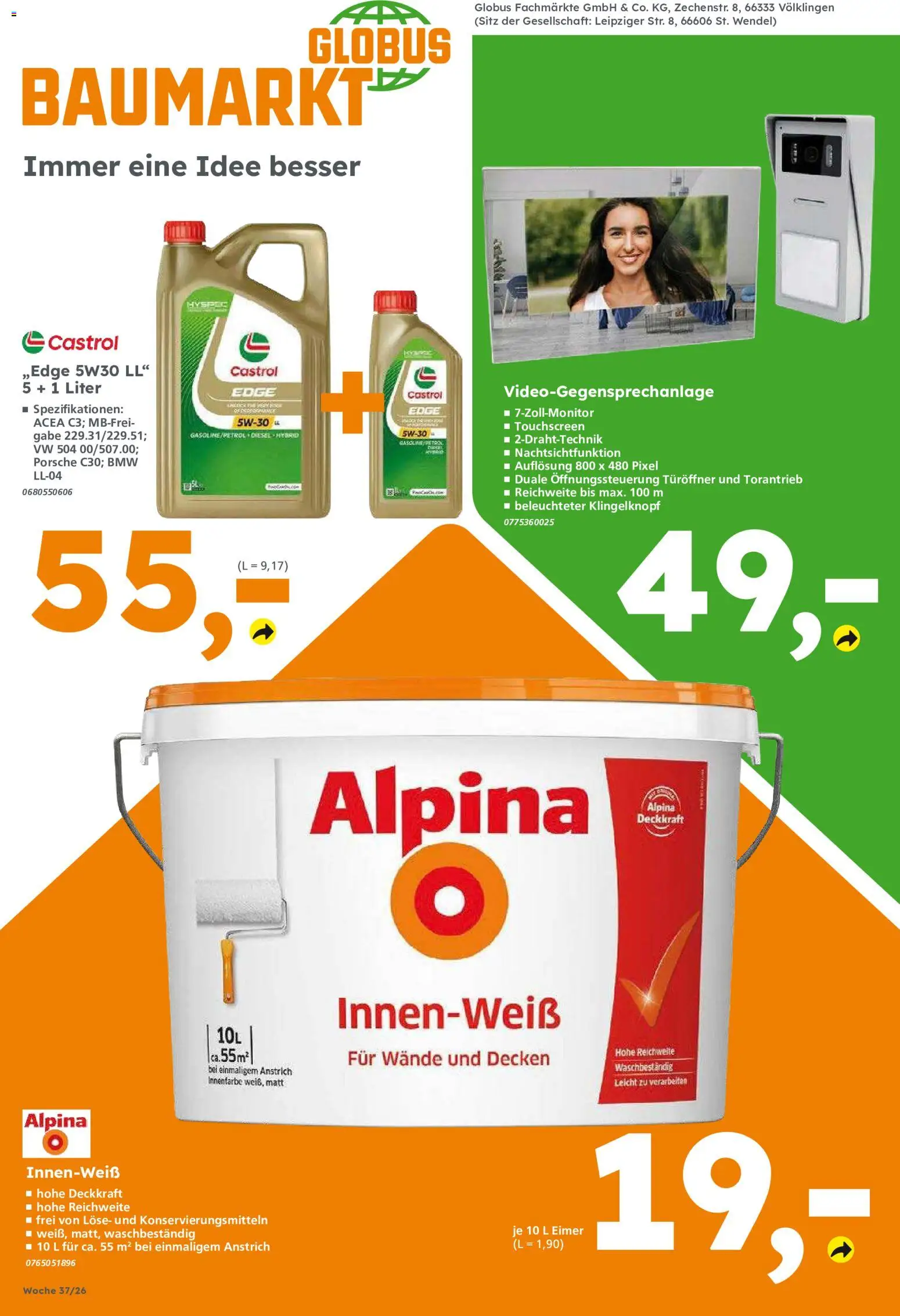 Globus Baumarkt Prospekt – gültig ab 07.09.2026 | Seite: 12