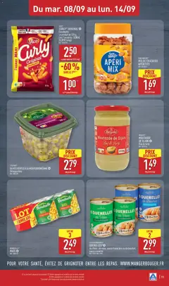 Aldi - Prévisualisation de L'Olivae® Olives vertes à la méditerranéenne Dénoyautées., Olives vertes à la méditerranéenne dénoyautées. valide à partir de 08/09/2026 | Page: 19 | Produits: Olives, Crackers, Œufs, Moutarde