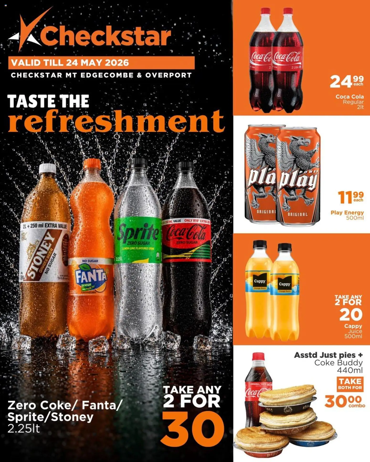 New Check Star catalogue – valid from 15.05.2026 | Page: 1 | Products: Coke, Juice, Fanta, Sugar