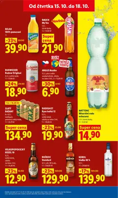 Náhled letáku MATTONI Minerální voda ochucená, 1,5 l, různé druhy, 1 l = 9,93 Kč od 15.10.2026 | Strana: 26
