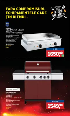 Ofertele Metro valabile de la 01.05.2026 | Pagină: 7 | Produse: Carcasă, Grill, Termometru, Grătar