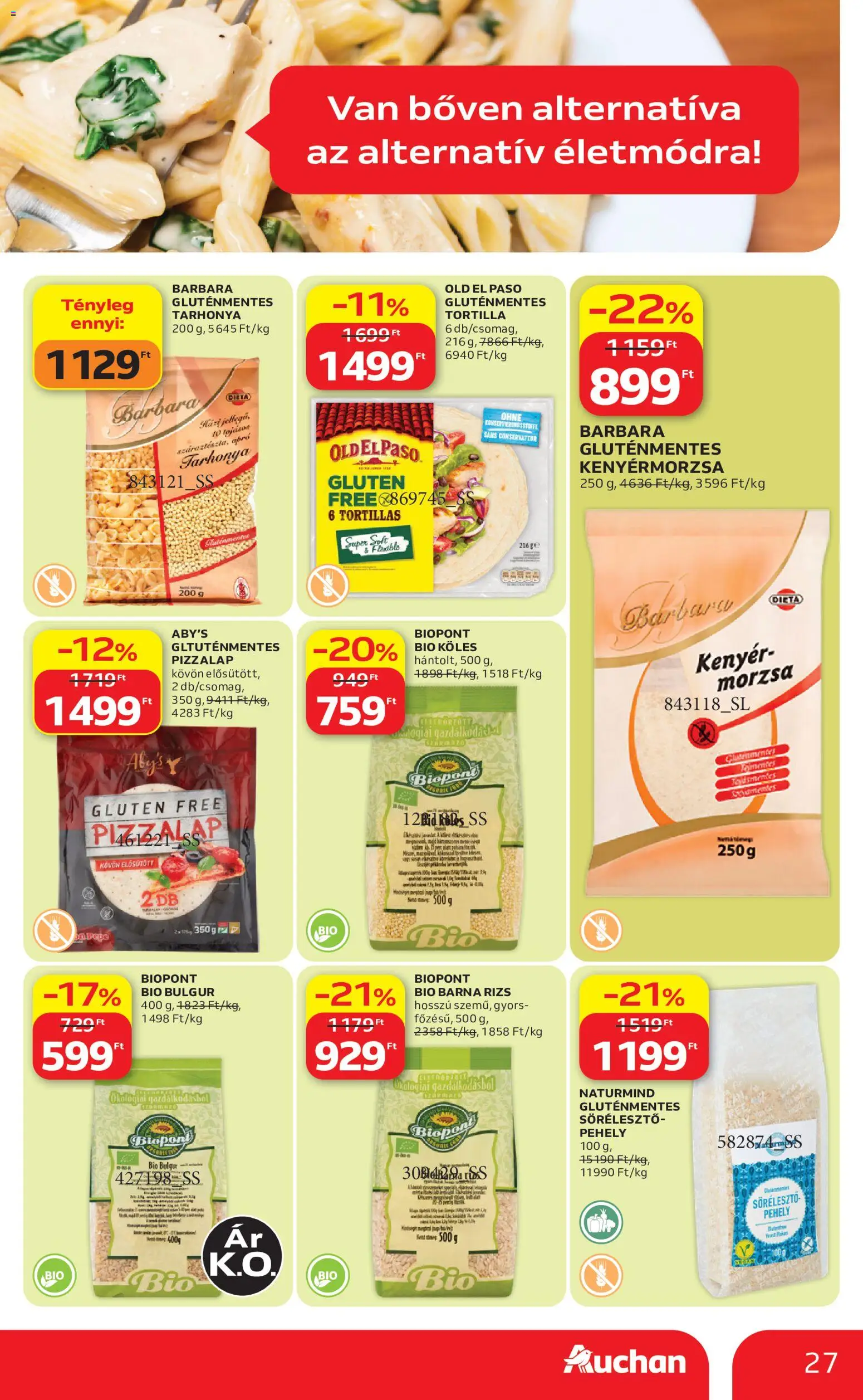 Auchan akciós ujság - amely érvényes a következő dátumtól: 2026.08.13. | Oldal: 27