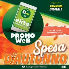 Anteprima del volantino Elite Supermercati volantino Promo Web valido a partire dal 25/09/2026