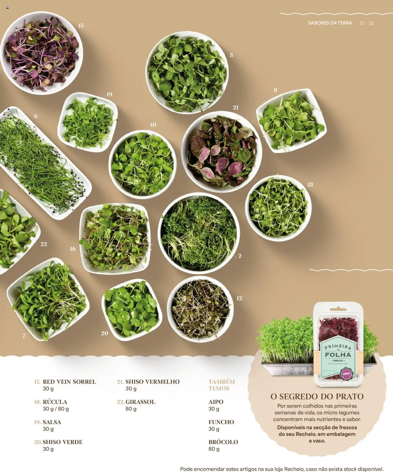 Recheio - Recheio da Terra │ válido de 25/09/2025 | Página: 33 | Produtos: Salsa, Legumes, Rúcula, Aipo