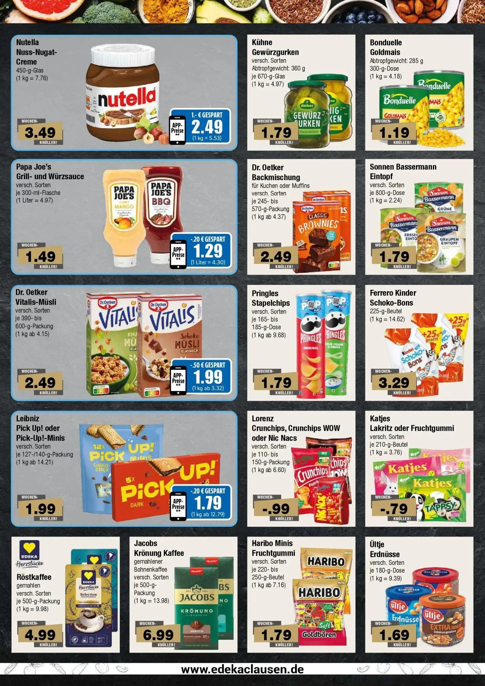 Edeka prospekt Hamburg – gültig ab 13.07.2026 | Seite: 6 | Produkte: Musli, Erdnüsse, Creme, Kuchen