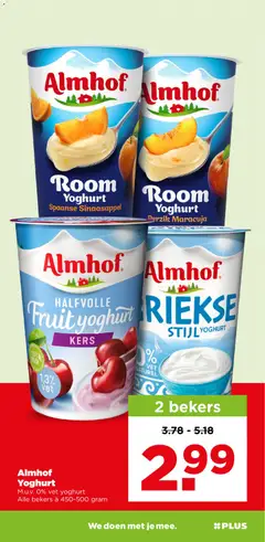 Griekse Stijl Yoghurt, Almhof Griekse Stijl Yoghurt - Voorbeeld van een folder van Plus, geldig van 23-09-2026 | Pagina: 15