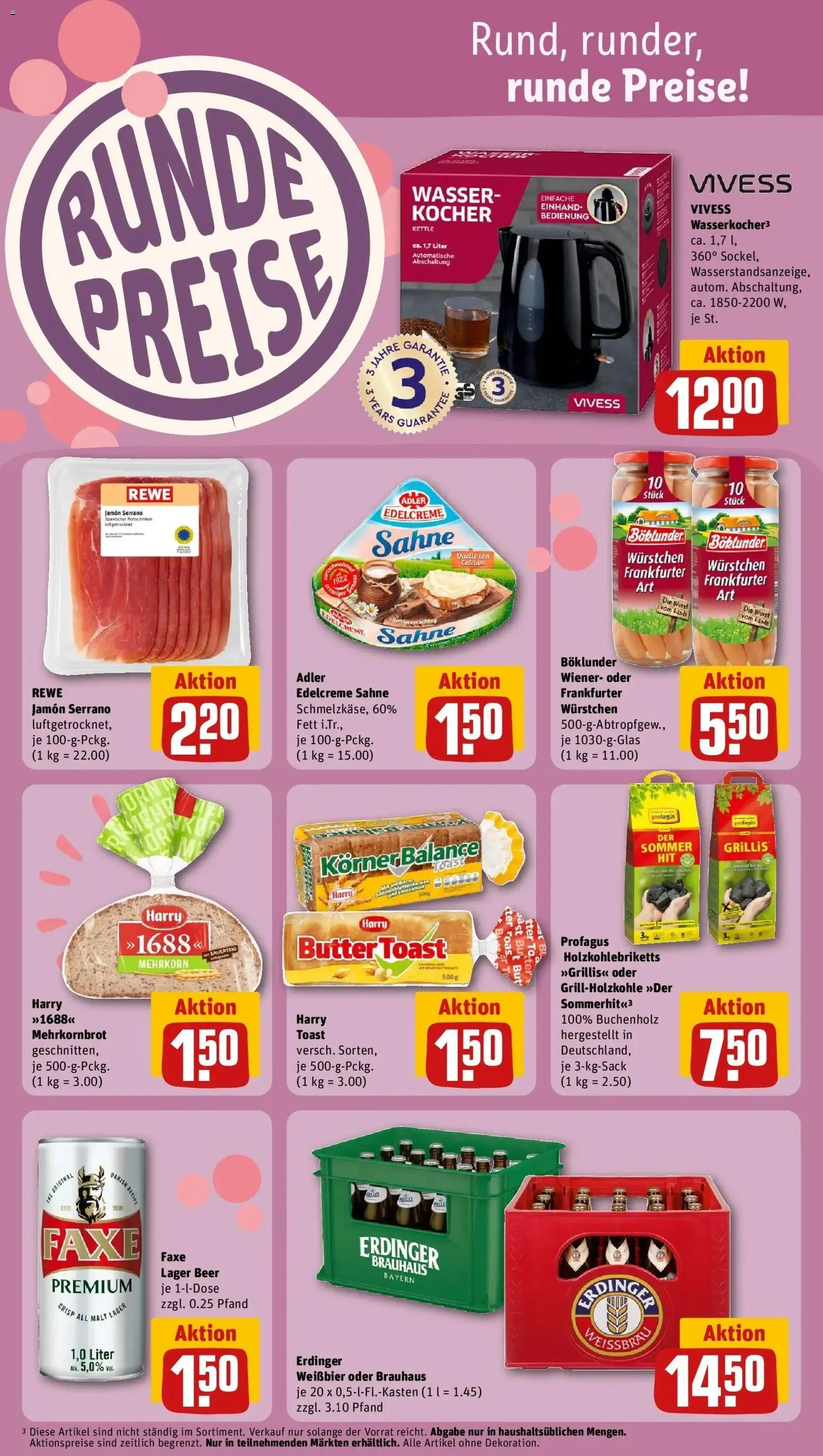 Rewe Prospekt Selm	 – gültig ab 10.05.2026 | Seite: 16 | Produkte: Erdinger, Weißbier, Wasser, Sahne