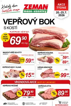Náhled letáku Prodejny Zeman leták - Akce týdne od 20.07.2026