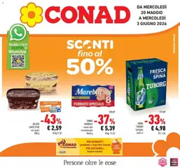 Anteprima del volantino Conad - Sconti fino al 50% valido a partire dal 19.05.2026