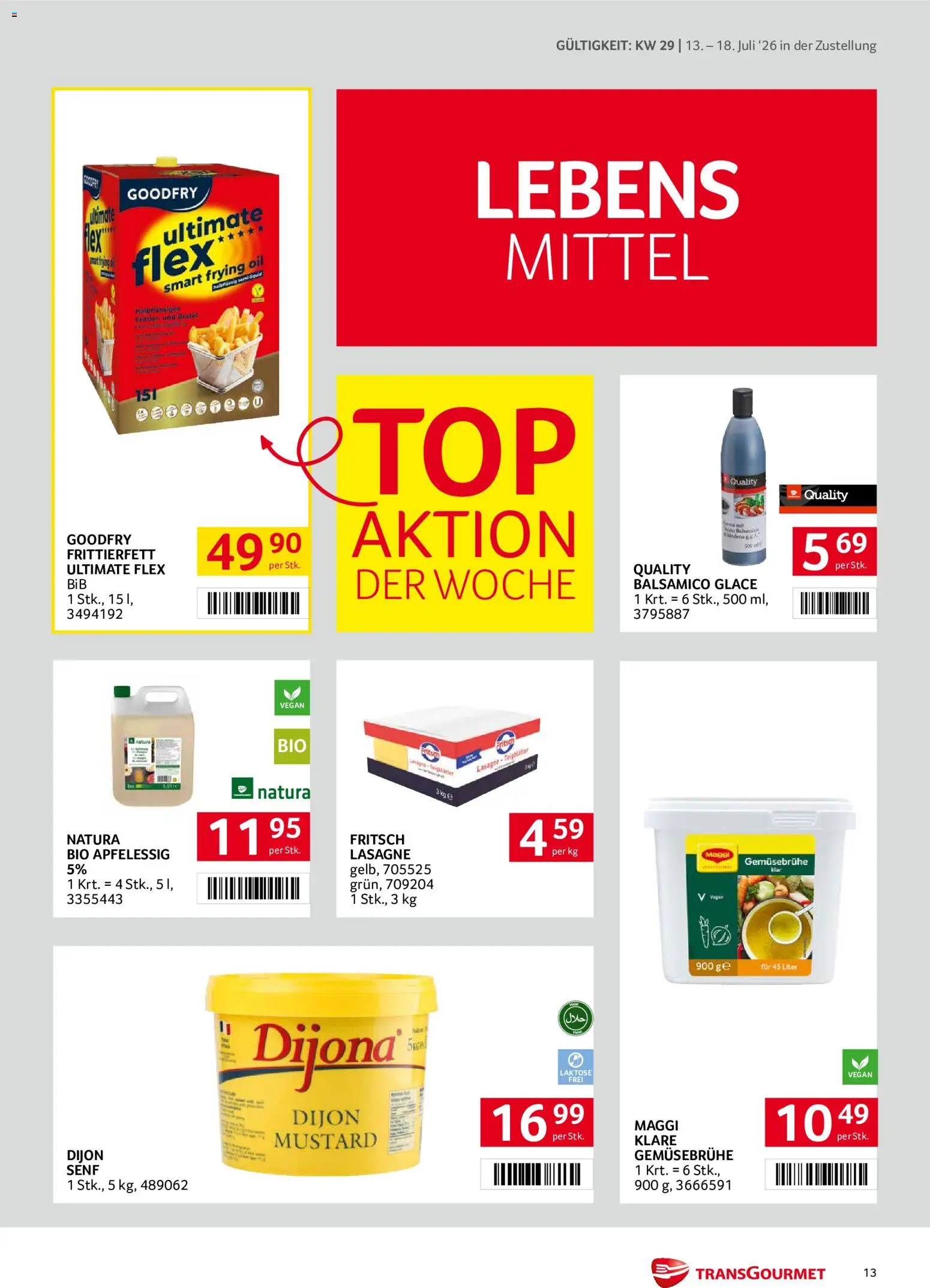 Transgourmet Zustellaktion gültig ab 13.07.2026 | Seite: 13