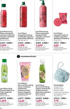 Katalógus Oriflame 2026/06 - amely érvényes a következő dátumtól: 15.04.2026 | Oldal: 126 | Termékek: Habfürdő, Sampon, Testápoló, Szappan