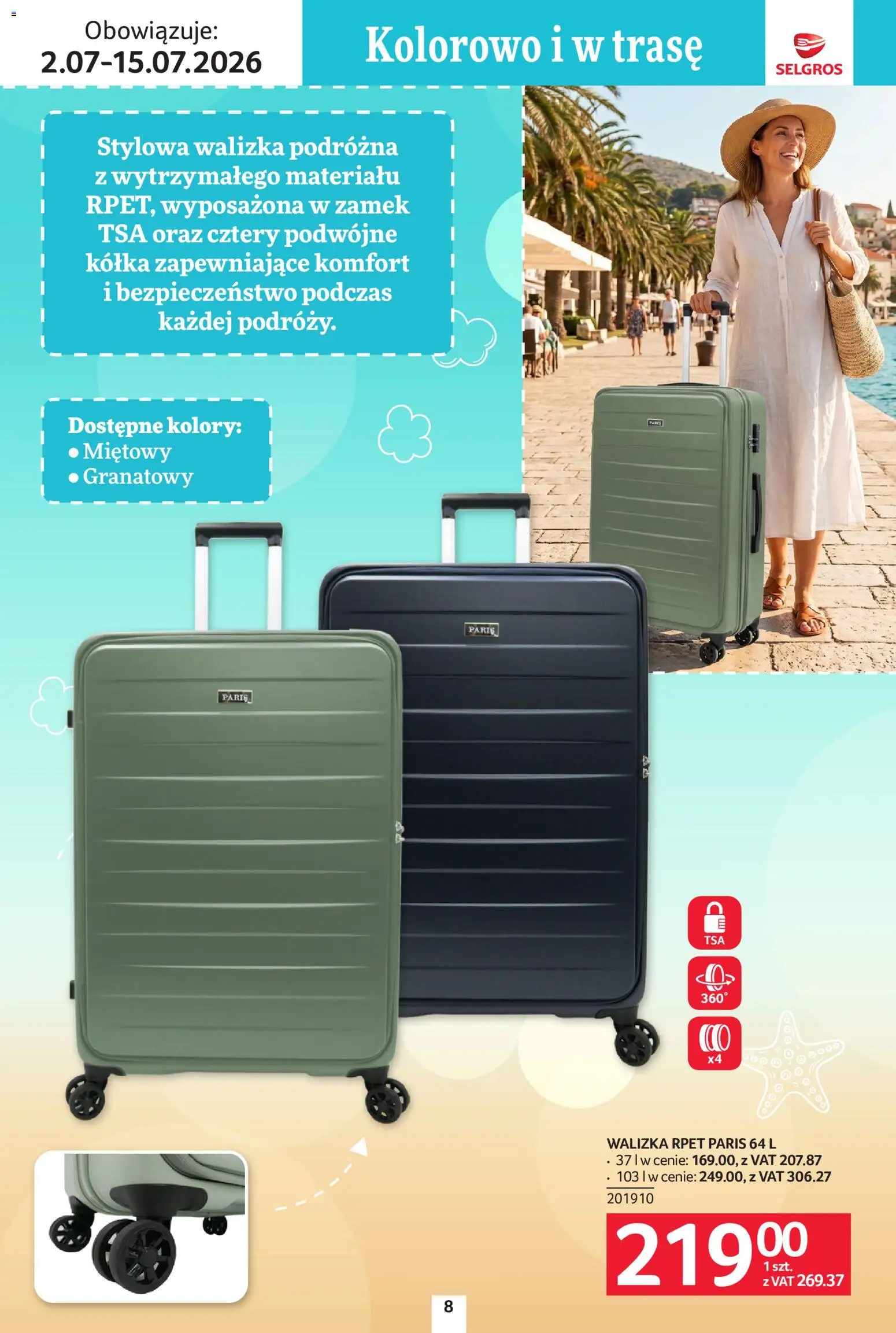 Selgros cash&carry gazetka - Urlop od 02.07.2026 | Strona: 8 | Produkty: Walizka