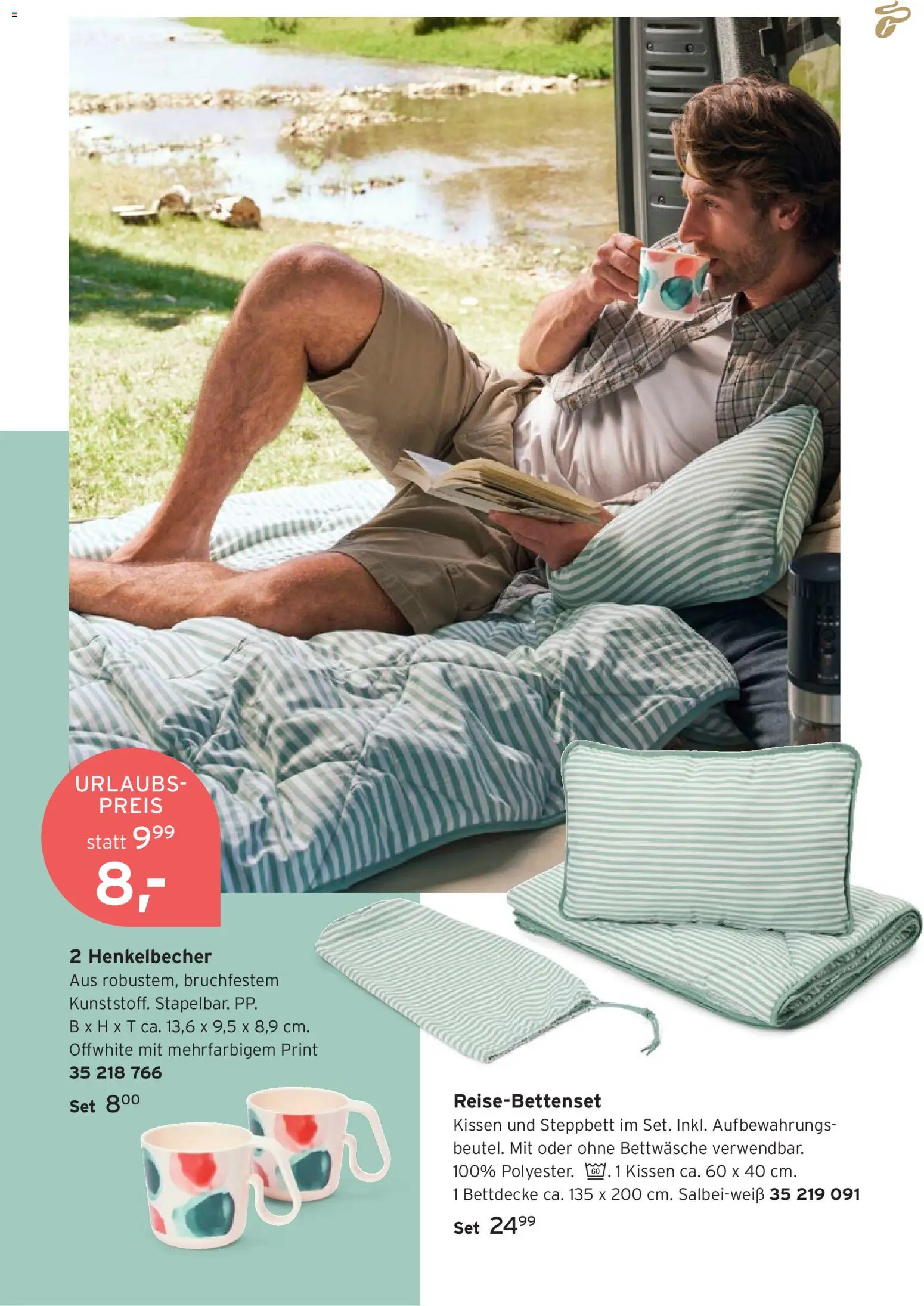 Prospekt Tchibo Einfach draußen kochen – gültig ab 15.07.2026 | Seite: 25 | Produkte: Kissen, Bettwäsche, Bettdecke