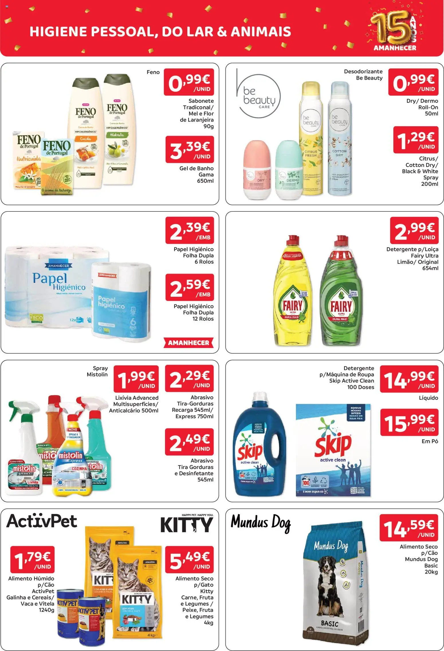 Amanhecer folheto │ válido de 15/10/2026 | Página: 12 | Produtos: Agua, Desodorizante, Banho, Mel