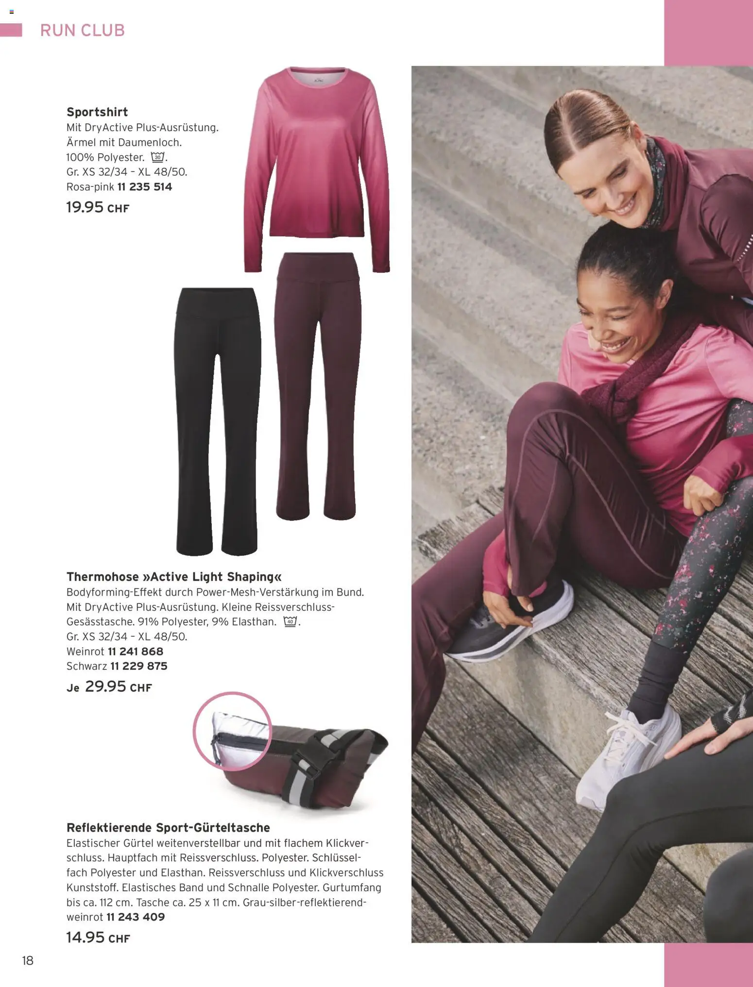 Tchibo aktionen Run club – gültig ab 01.10.2026 | Seite: 18 | Produkte: Gürtel, Tasche